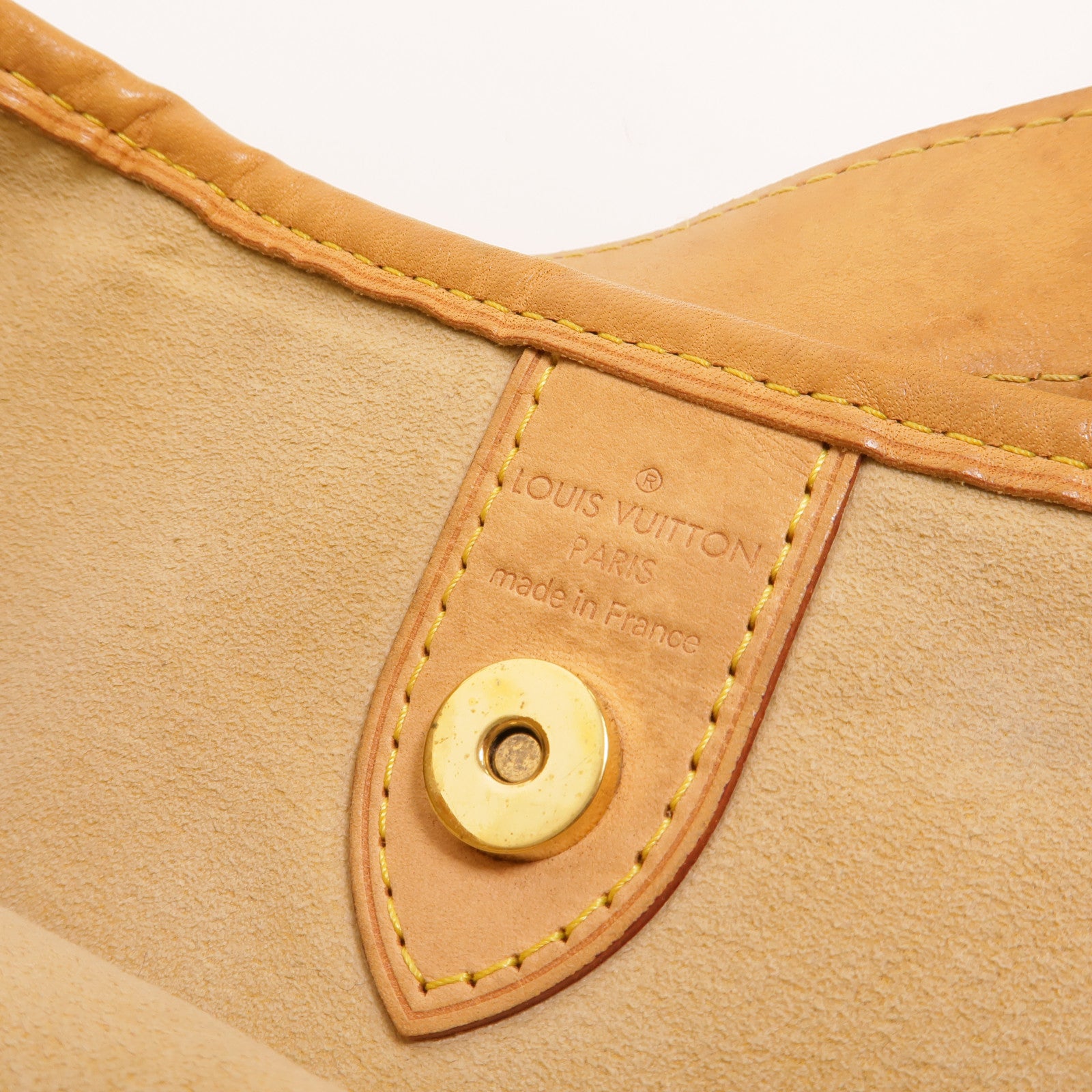 LOUIS VUITTON Monogram Galliera PM金扣肩背袋棕色