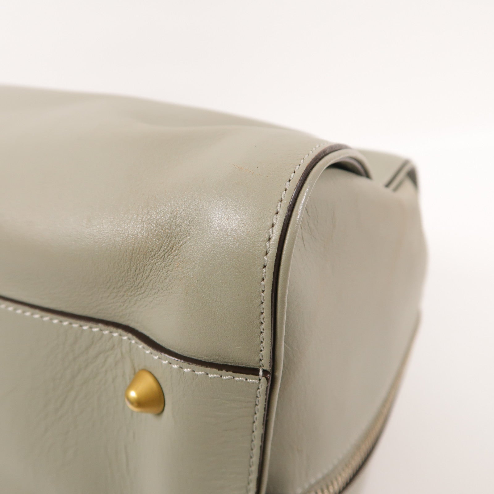 Chloe Handbag Calfskin Leather Green