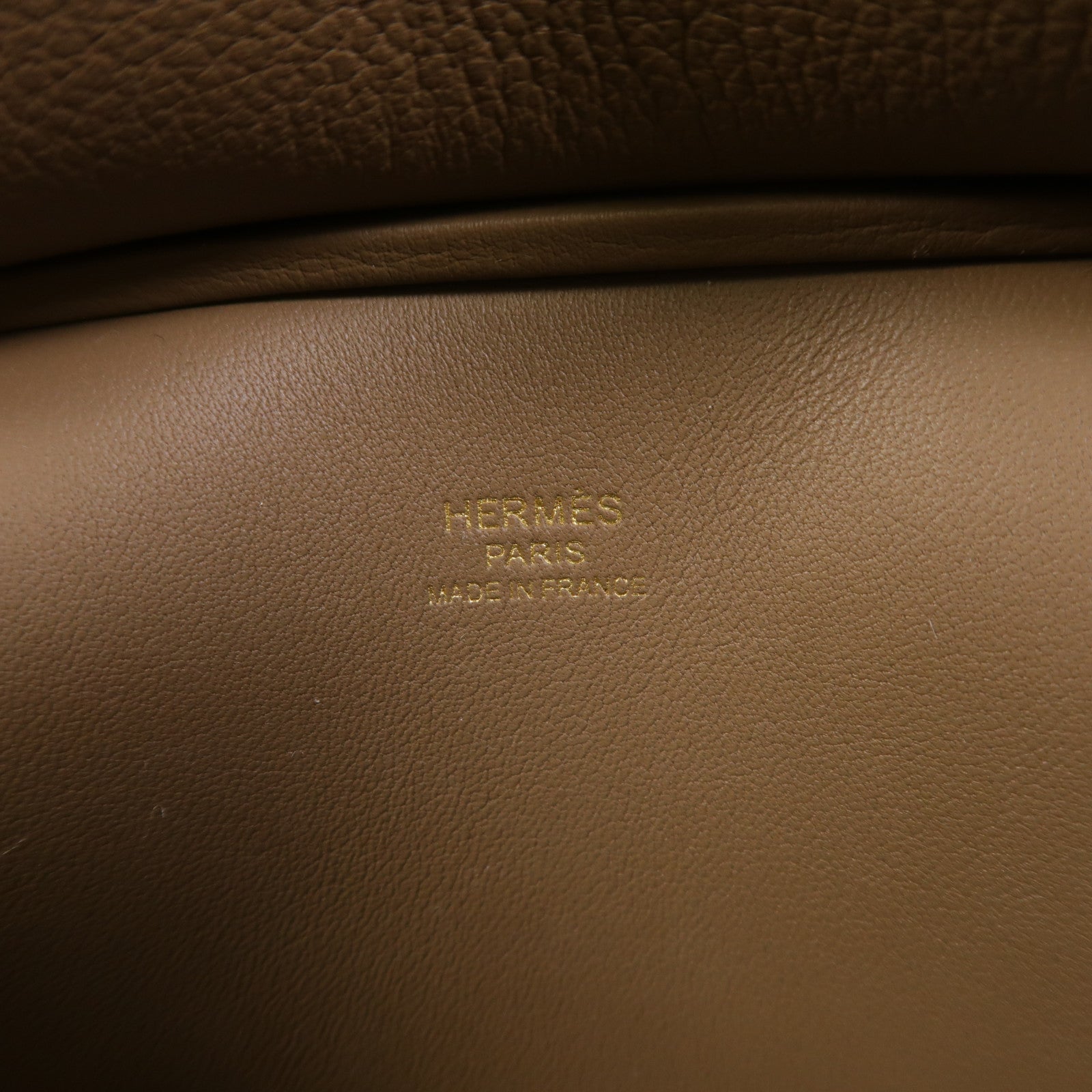 HERMES Evercolor皮革Mini Jypsiere金扣肩背袋Etoupe