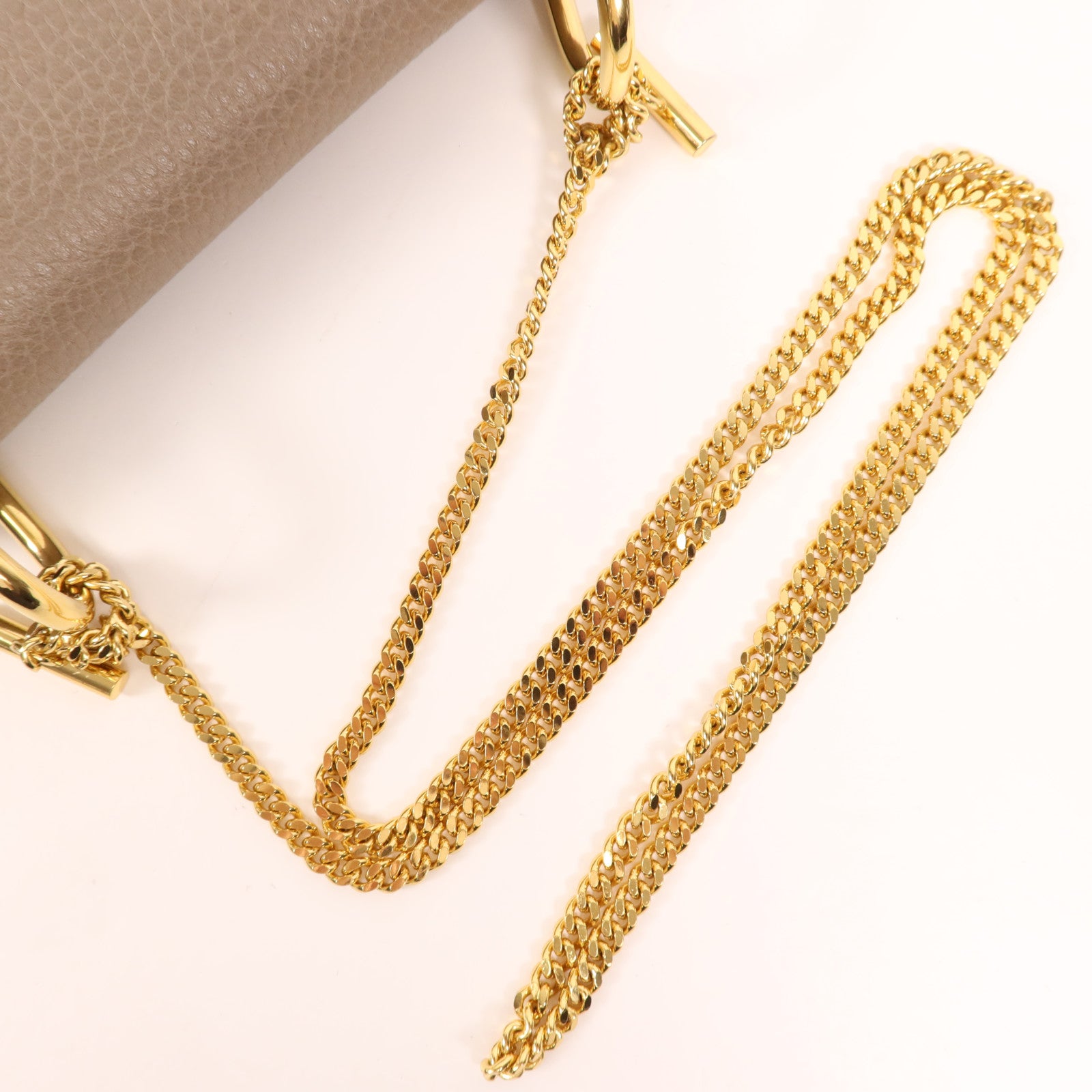 Chloe 牛皮皮革Drew Bag金扣鏈帶肩背袋