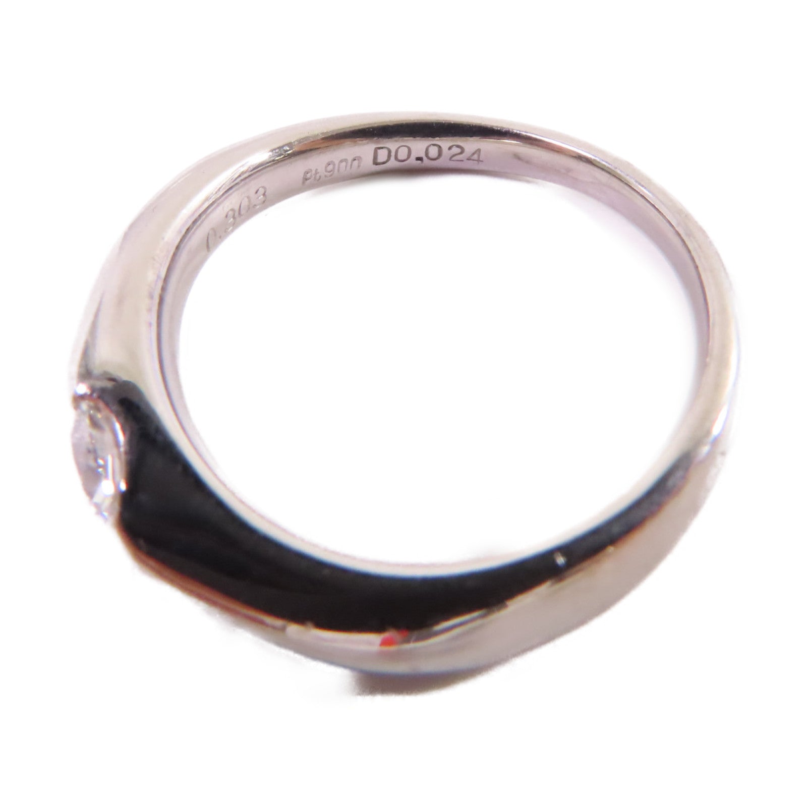 JEWELRY 【激減優惠】PT900鉑金Diamond Ring 0.303ct/0.024ct鑽石戒指US#5.75