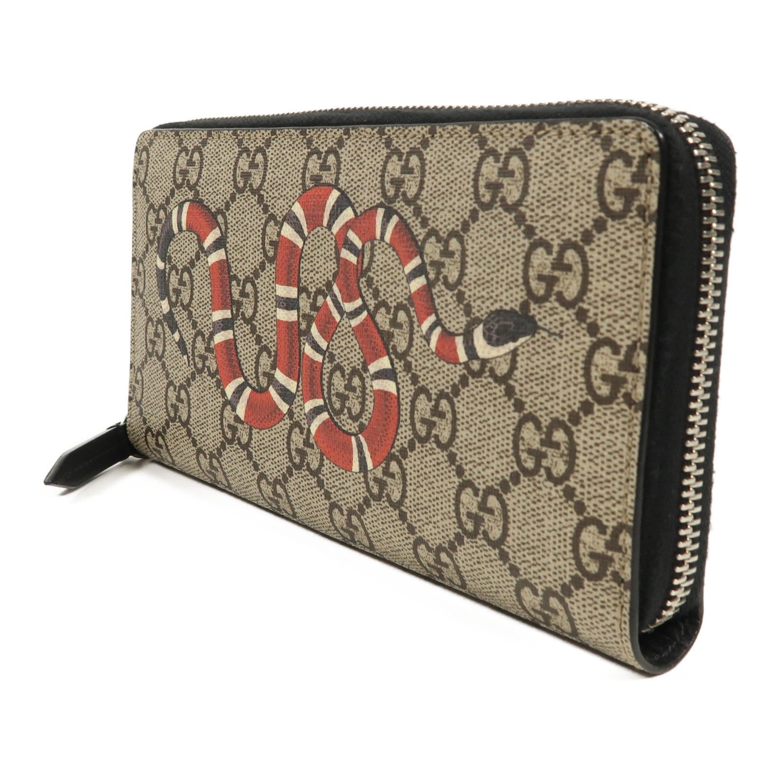 GUCCI GG SHW Long Wallet 451273 Coated Canvas Brown