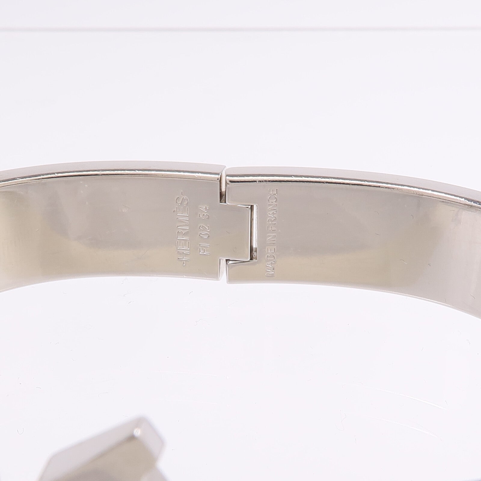 HERMES 金屬/琺瑯Clic H Bracelet手鐲Noir
