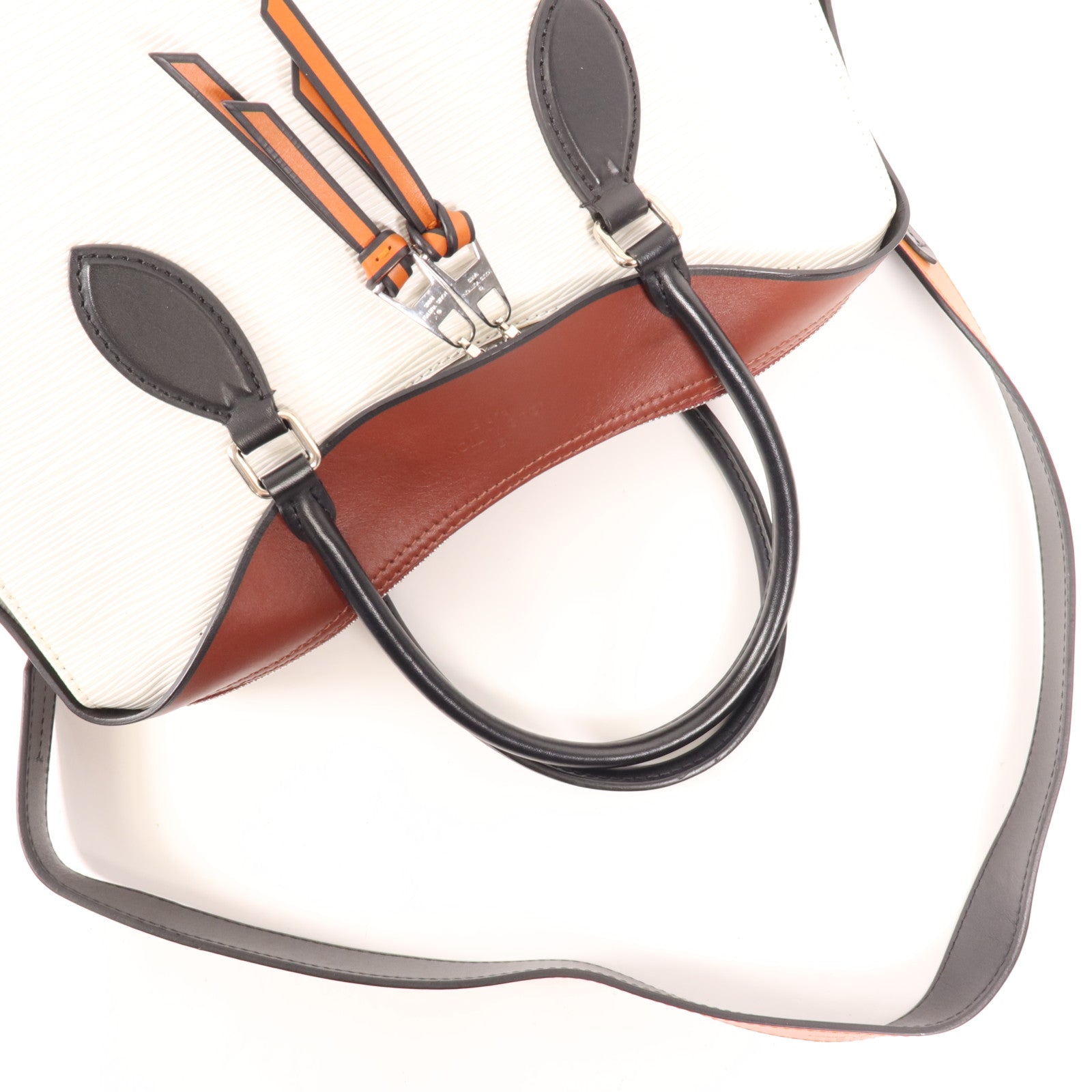 LOUIS VUITTON Epi Tuileries銀扣手挽肩背兩用袋