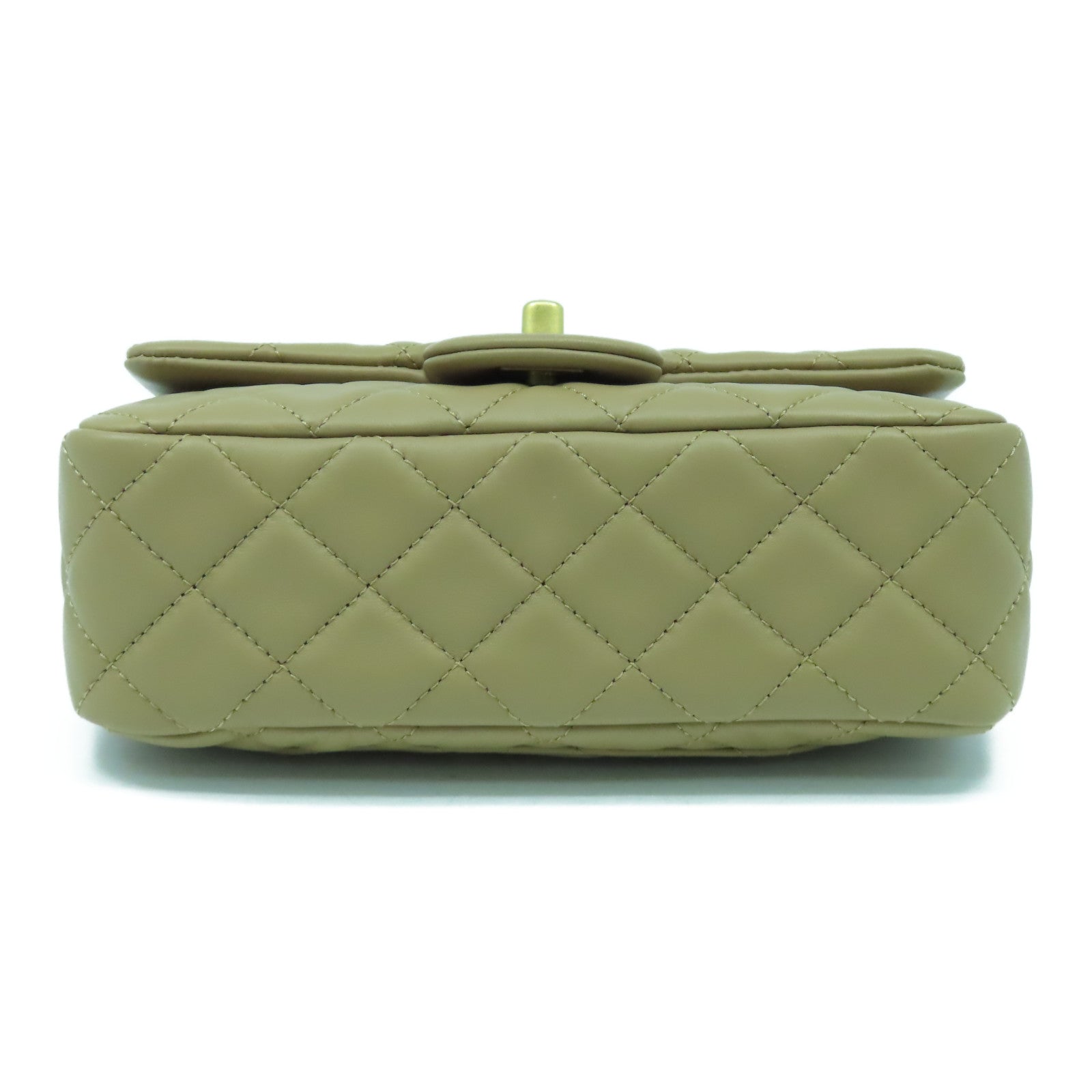CHANEL 【激減優惠】菱格羊皮皮革Chain Shoulder Bag金扣鏈帶肩背袋米色