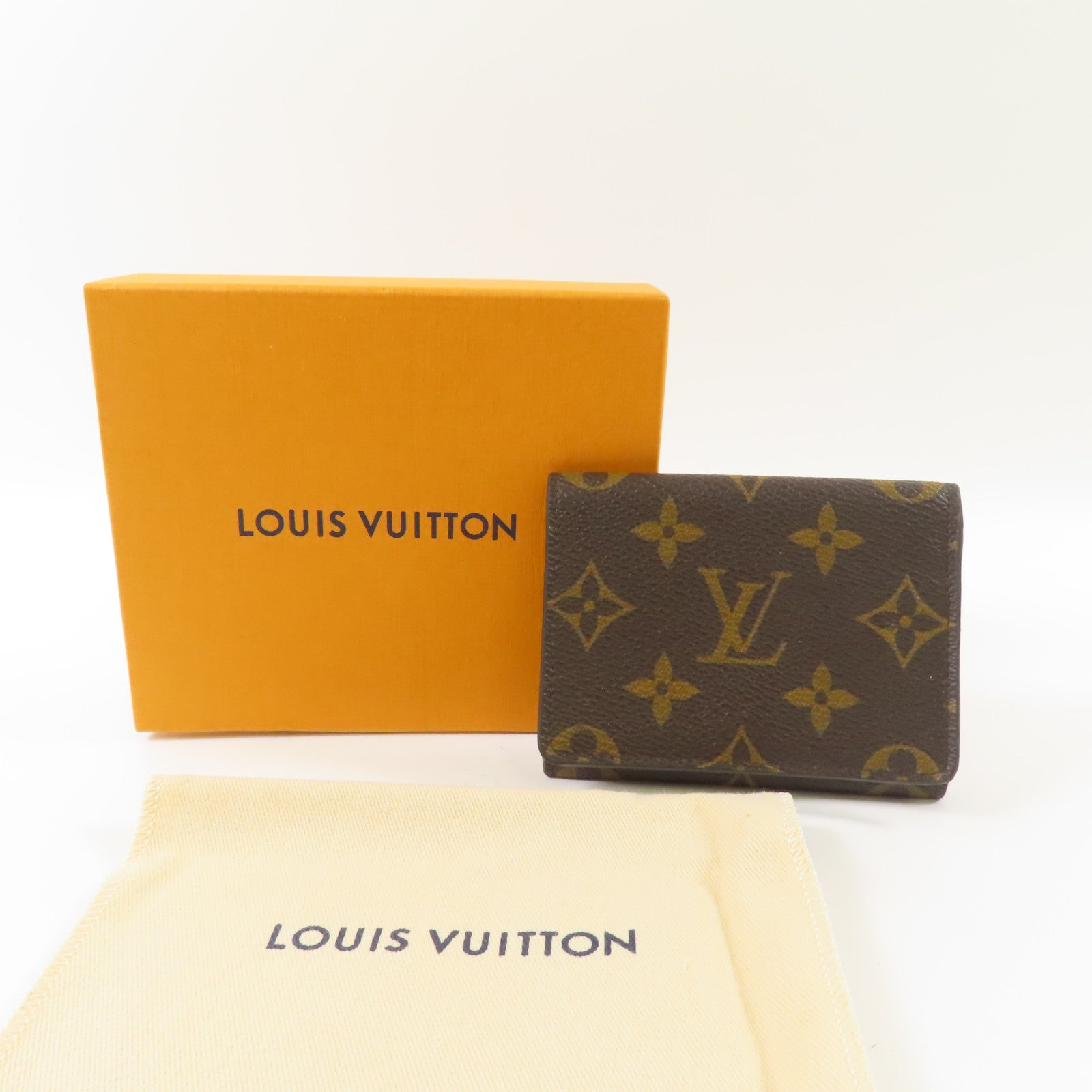 LOUIS VUITTON Monogram Enveloppe Carte De Visite金扣卡片套