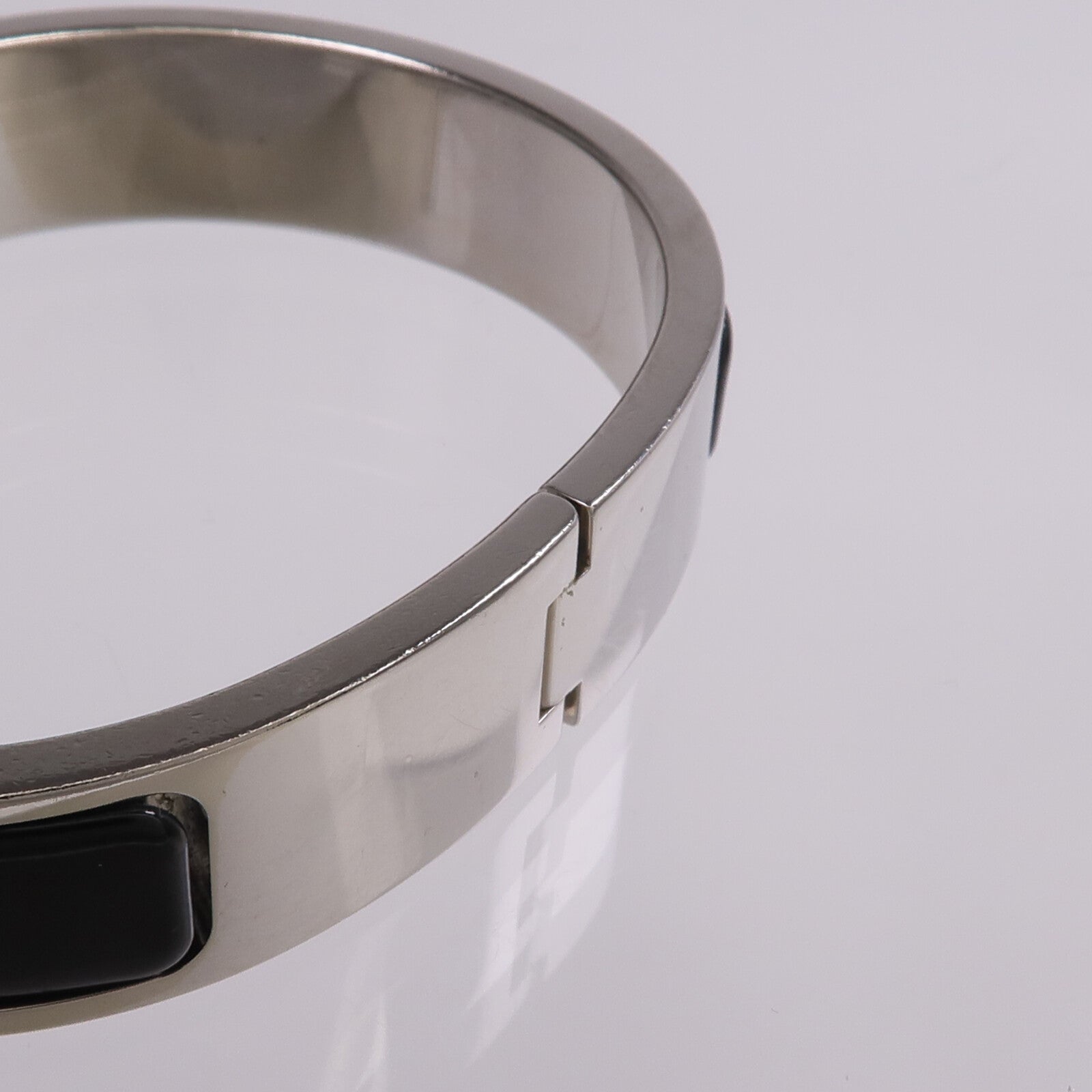 HERMES 金屬/琺瑯Clic H Bracelet手鐲Noir