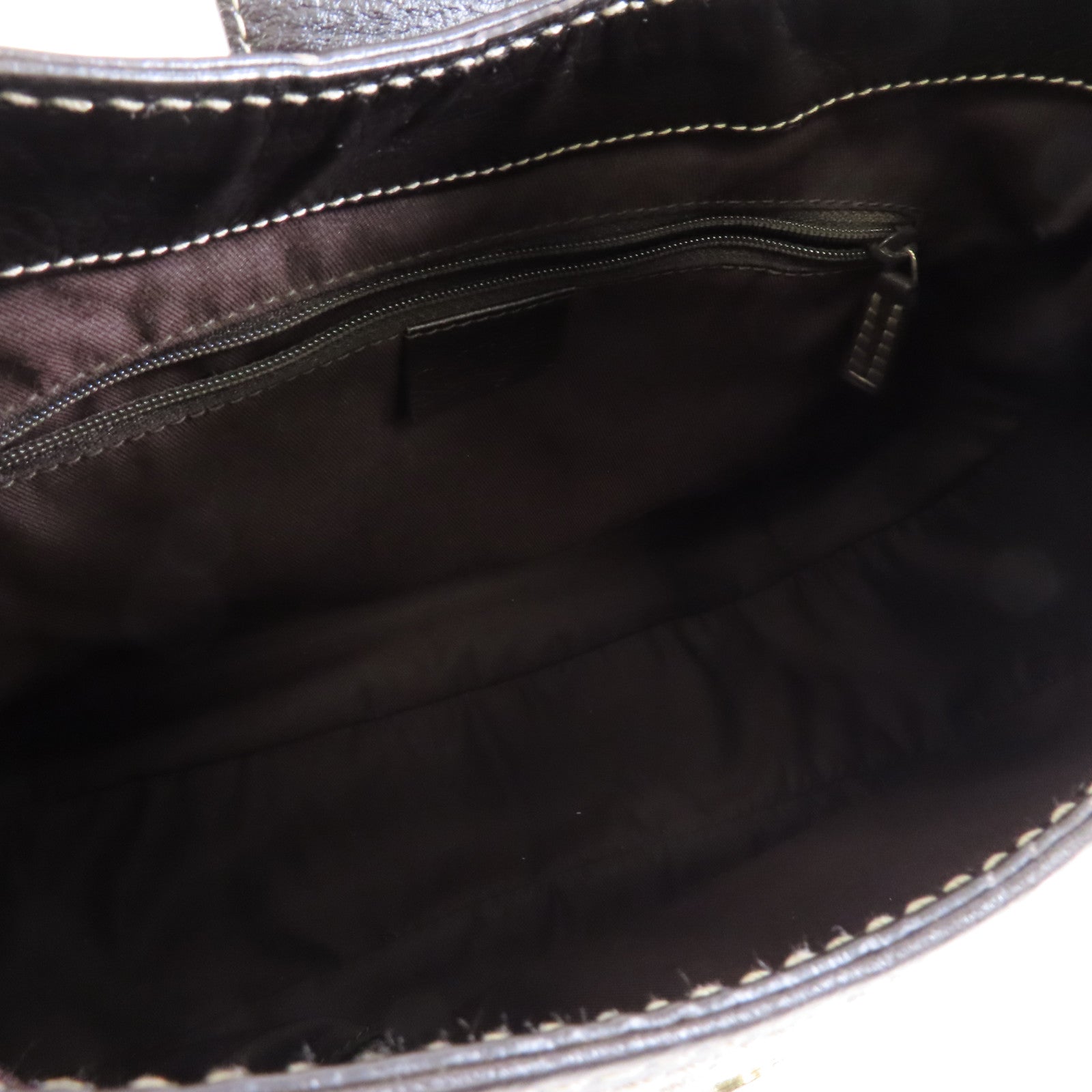 GUCCI 帆布Shoulder Bag金扣手挽袋棕色