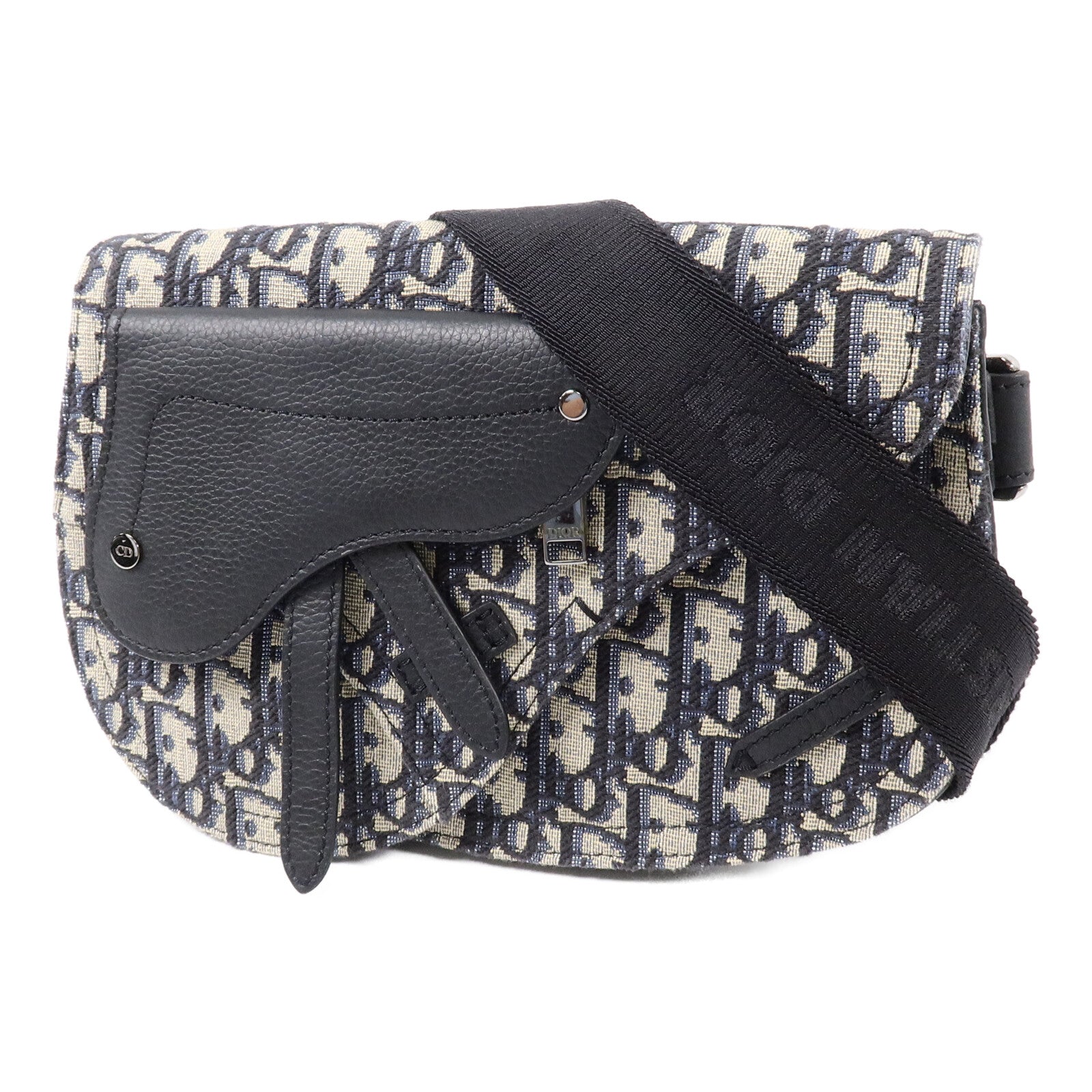 Dior 帆布/牛皮皮革Saddle Pouch Crossbody Bag肩背袋