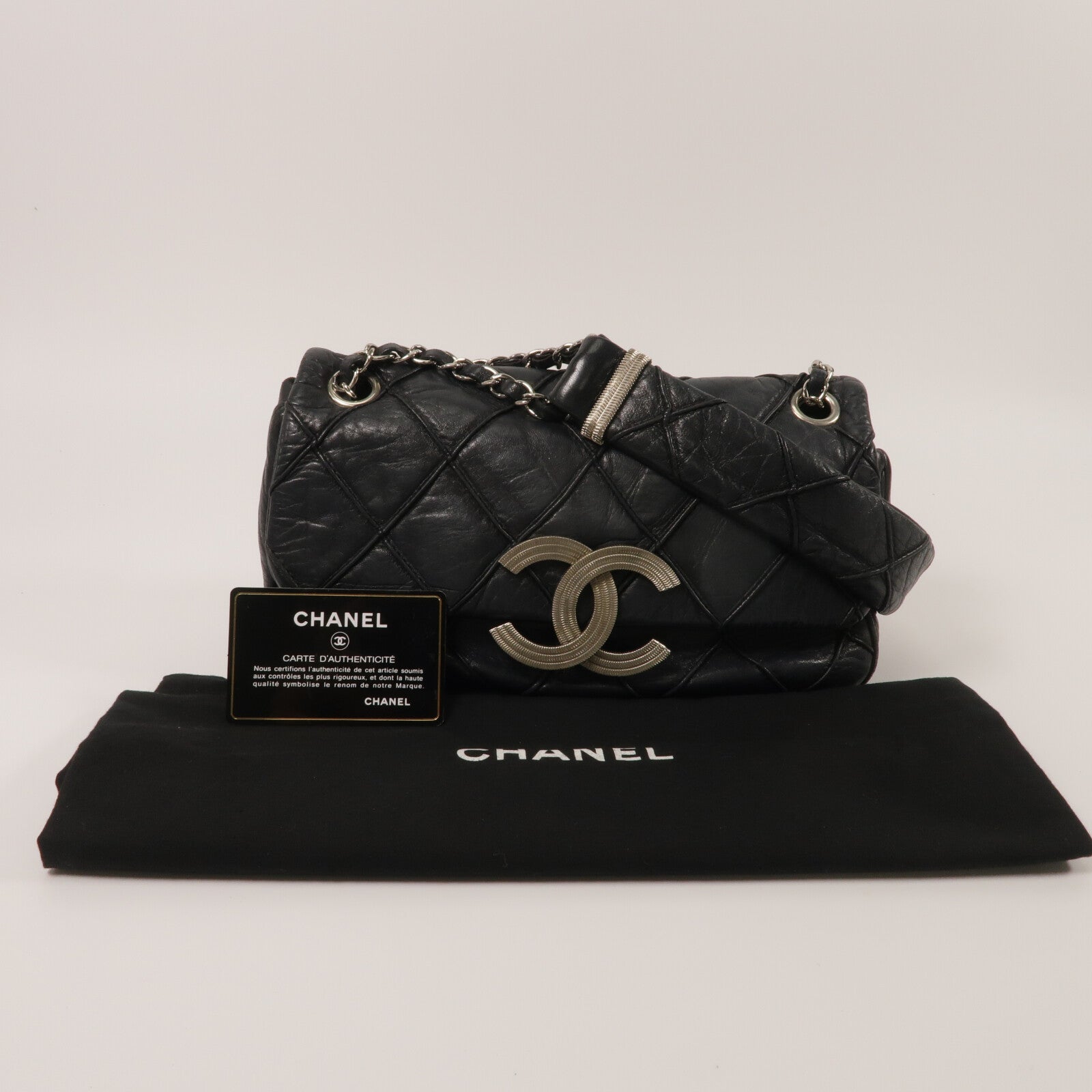 CHANEL 牛皮皮革Shoulder Bag鏈帶肩背袋