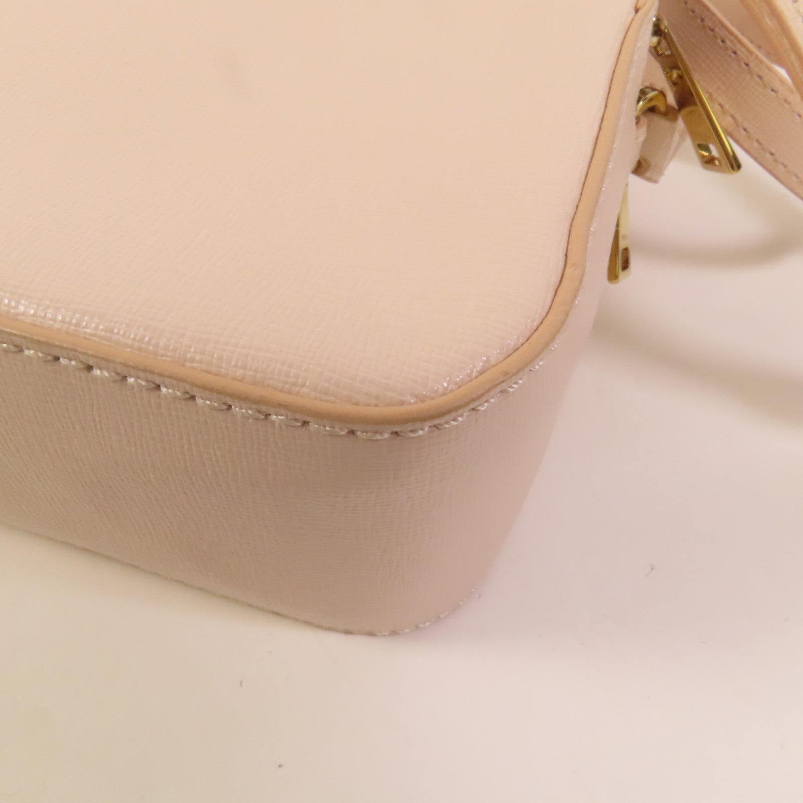SELECTION 【激減優惠】牛皮皮革Shoulder Bag金扣肩背袋