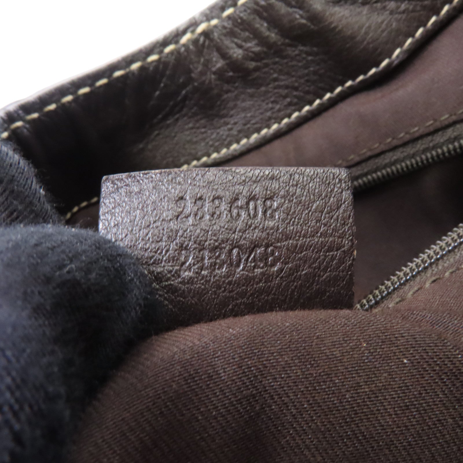 GUCCI 帆布Shoulder Bag金扣手挽袋棕色