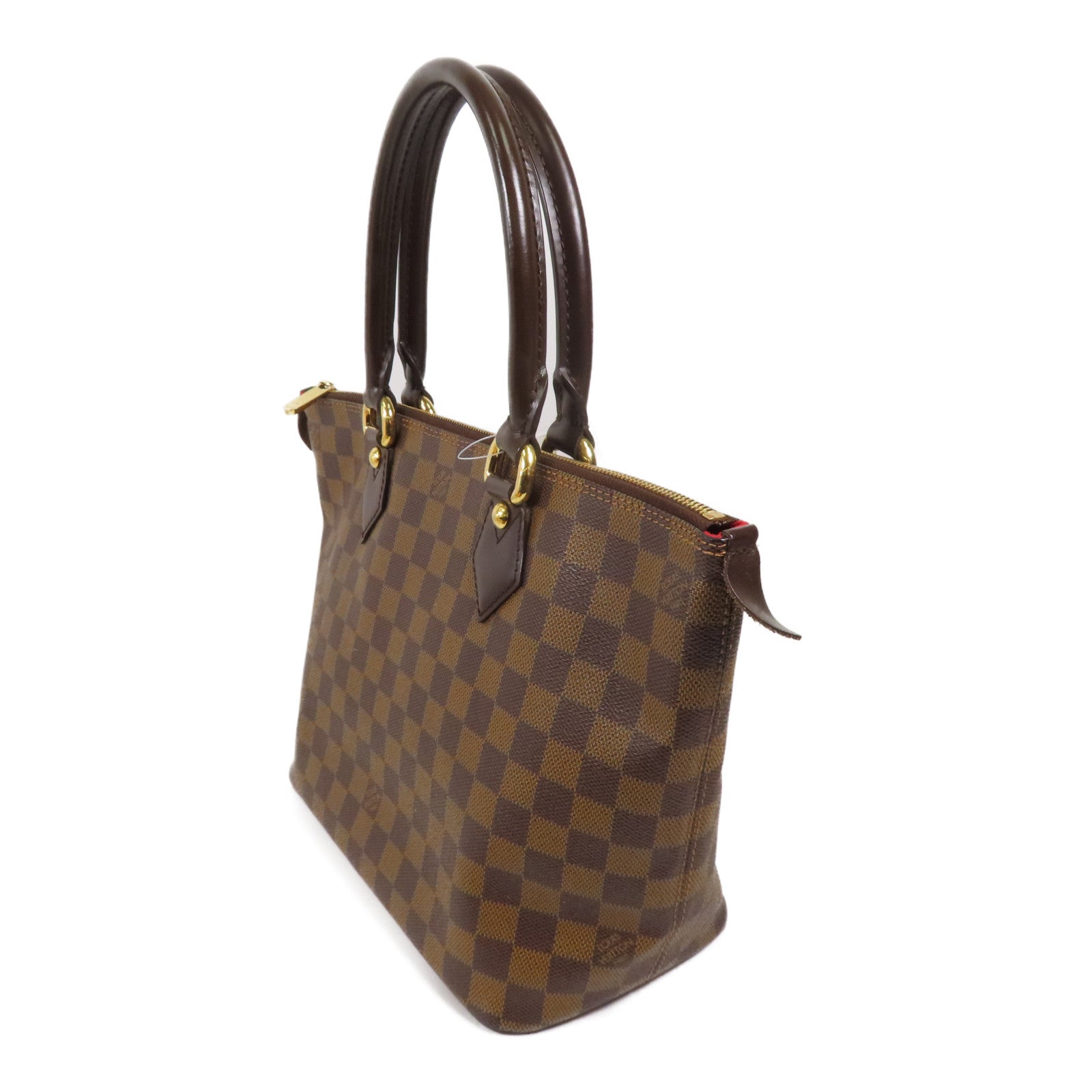 LOUIS VUITTON Damier Saleya PM金扣肩背袋