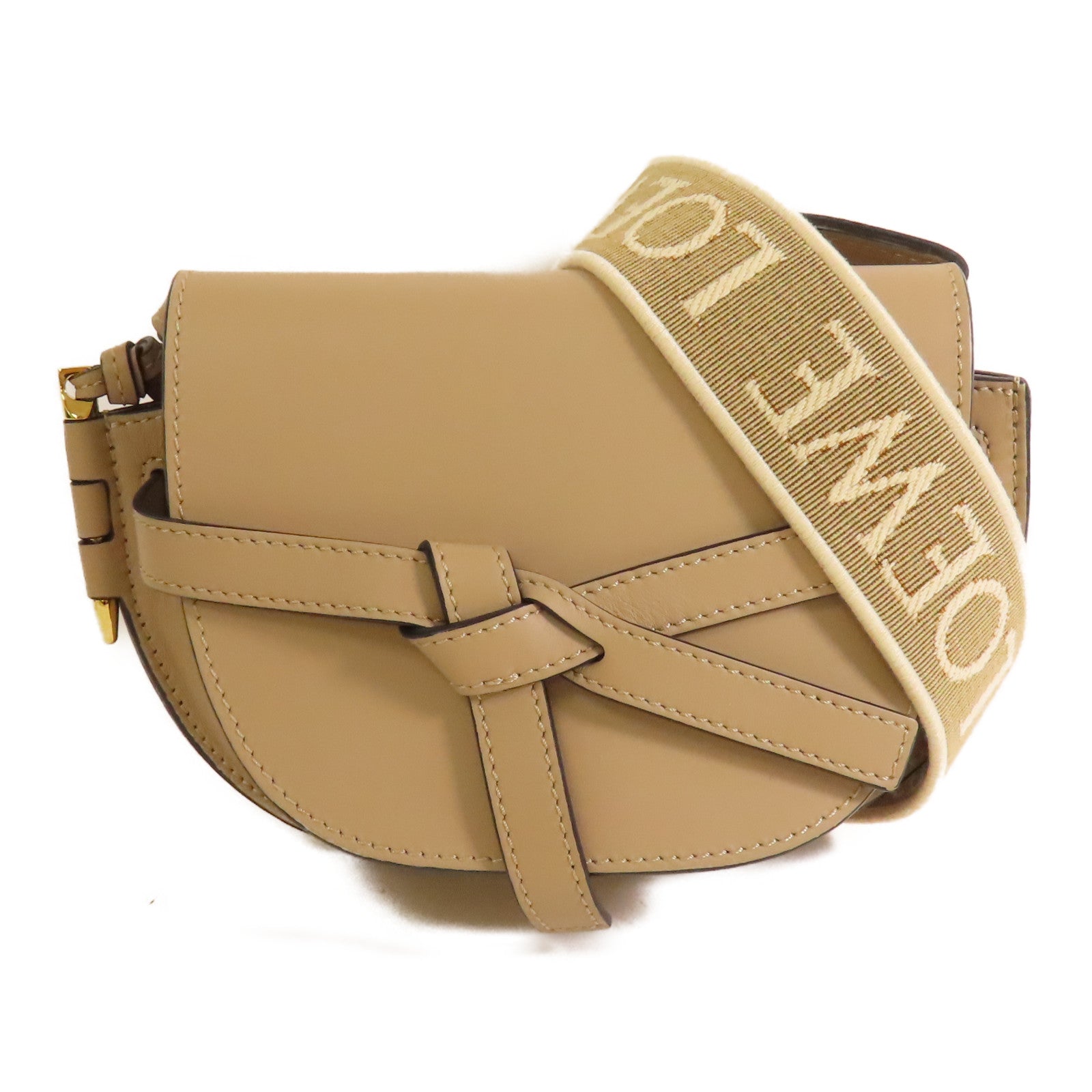 LOEWE 牛皮皮革Mini Gate金扣肩背袋