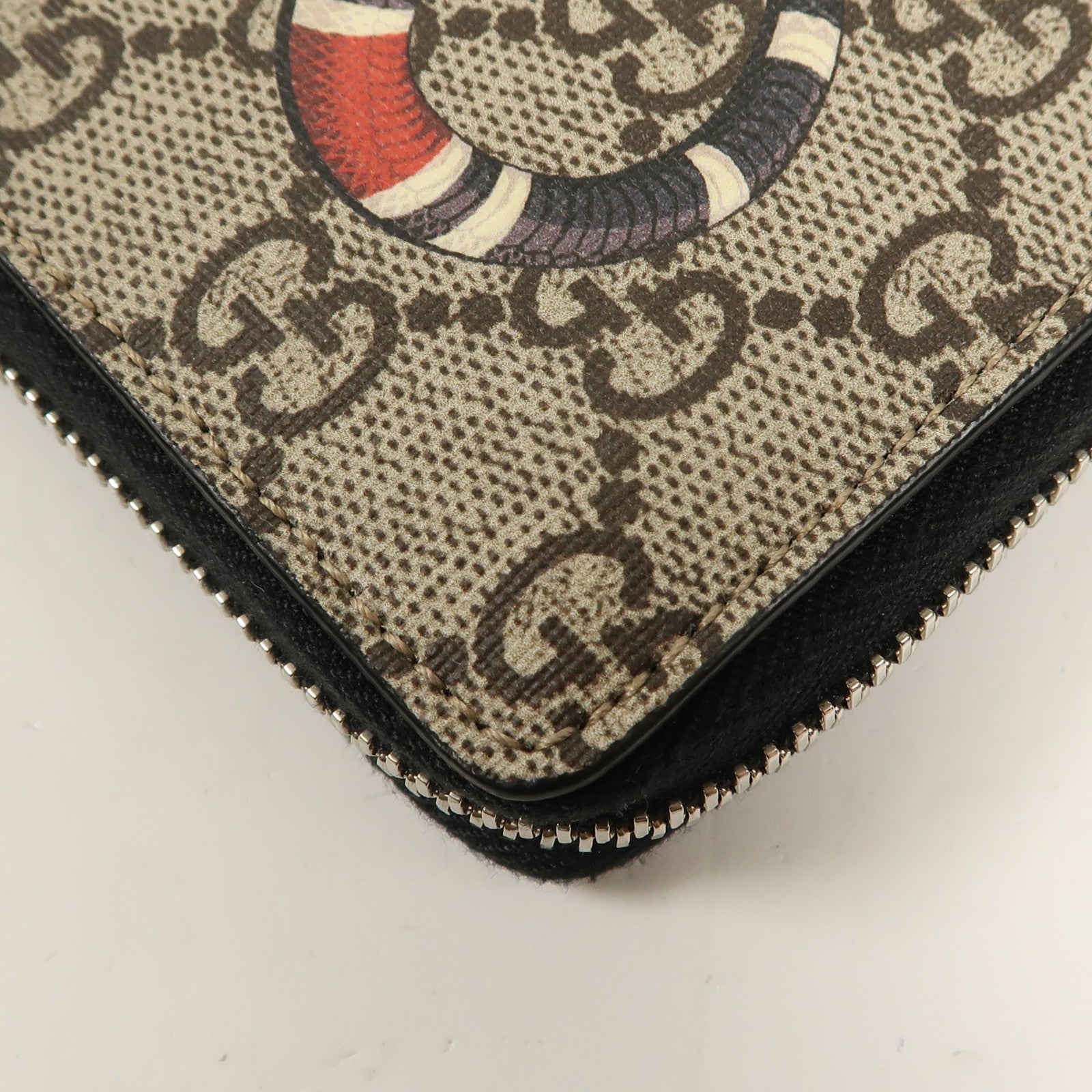 GUCCI GG SHW Long Wallet 451273 Coated Canvas Brown