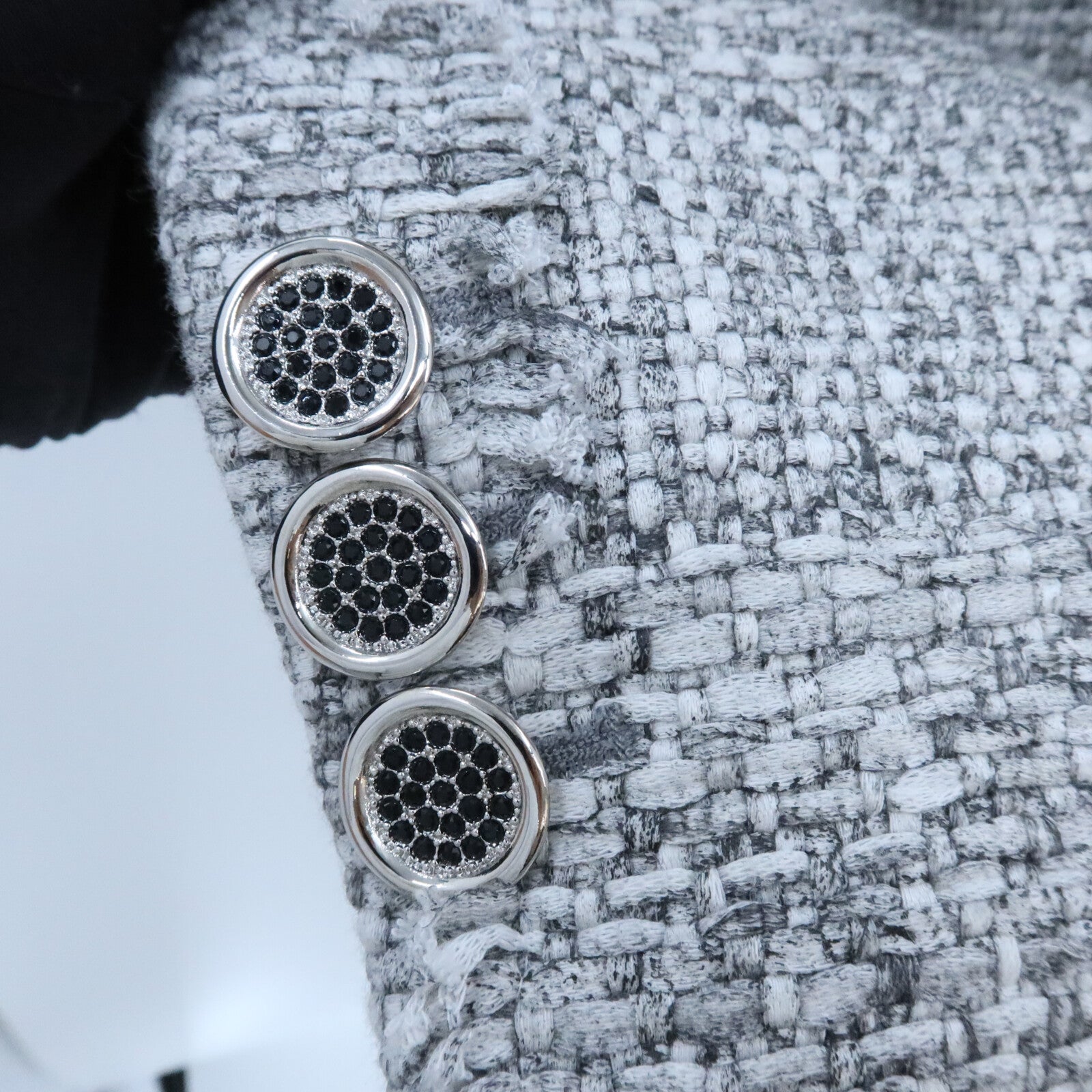 LOUIS VUITTON Cotton/Wool Collarless Jacket外套