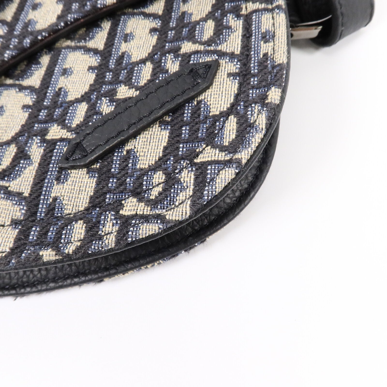 Dior 帆布/牛皮皮革Saddle Pouch Crossbody Bag肩背袋
