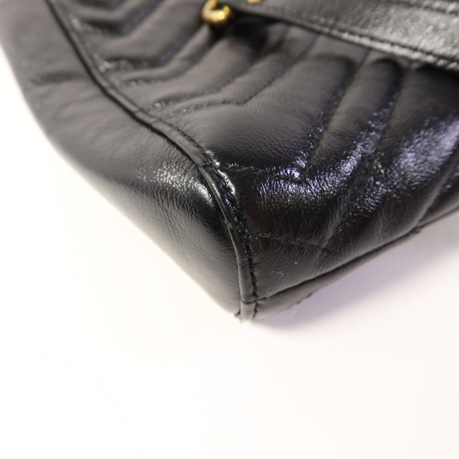 GUCCI 牛皮皮革Shoulder Bag金扣手挽袋