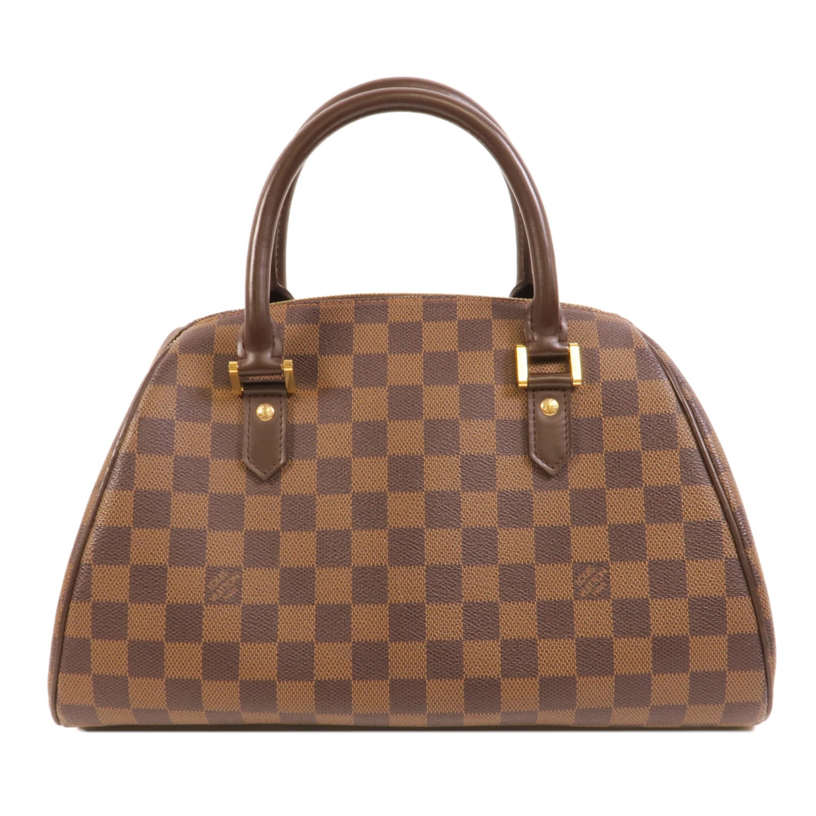 LOUIS VUITTON Damier Ribera MM金扣手挽袋