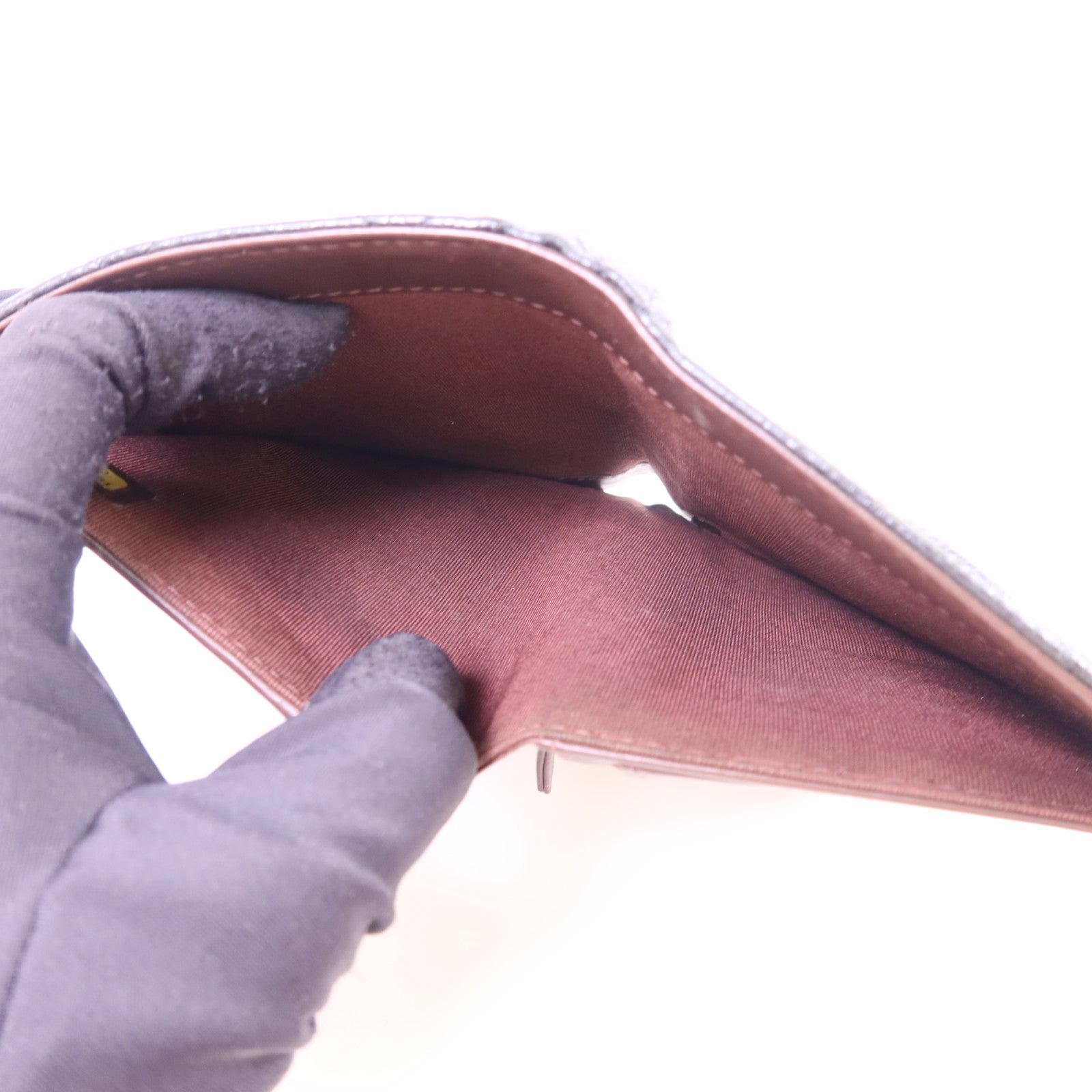 CHANEL 牛皮皮革Bifold Long Wallet銀扣長錢包