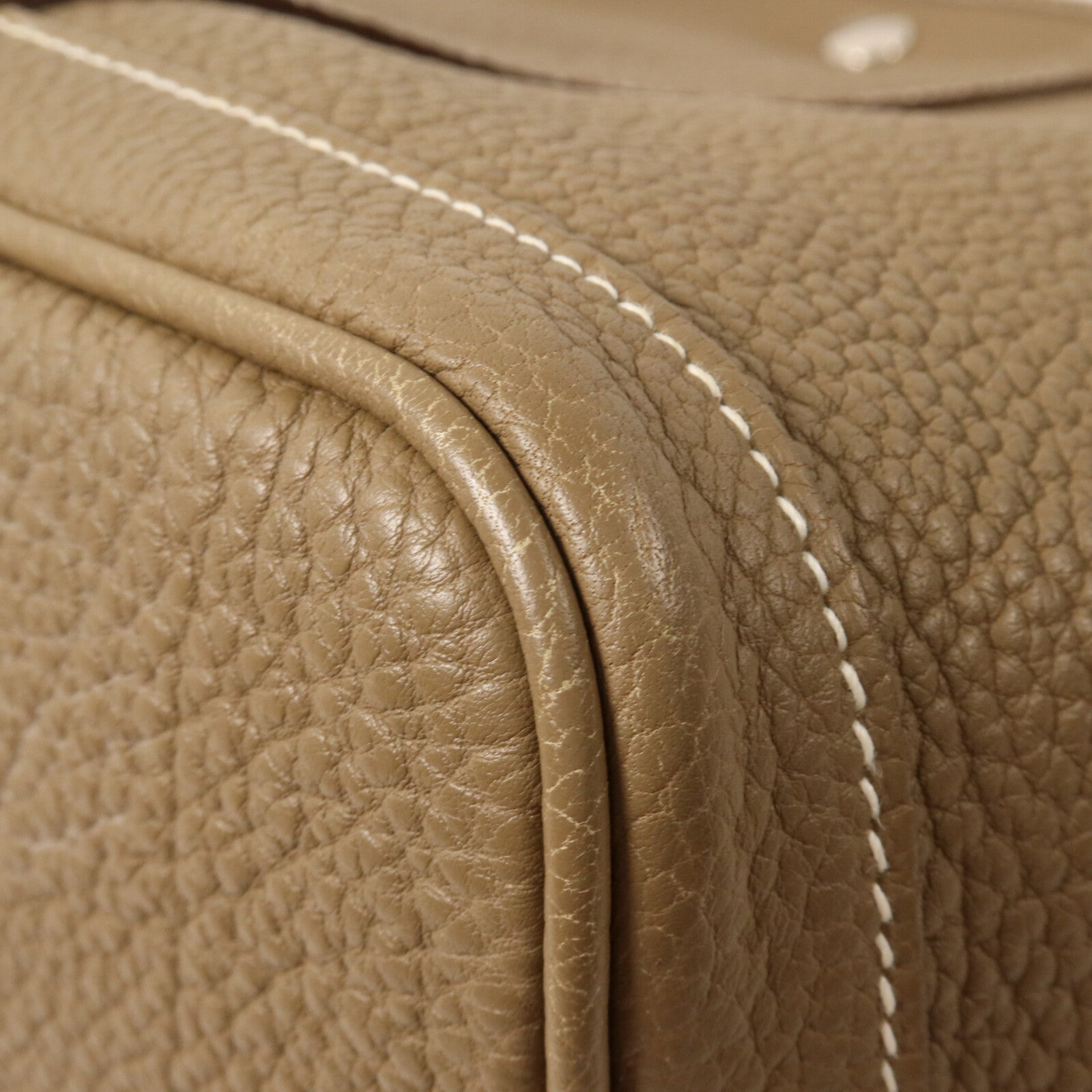 HERMES Negonda皮革Garden Party PM手挽袋Etoupe