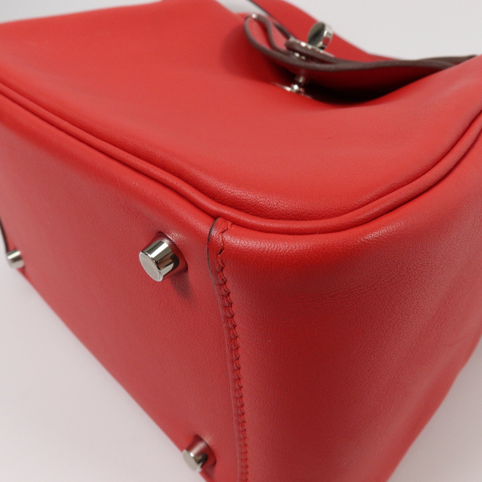 HERMES Swift皮革Mini Lindy手挽肩背兩用袋Rough de Coeur