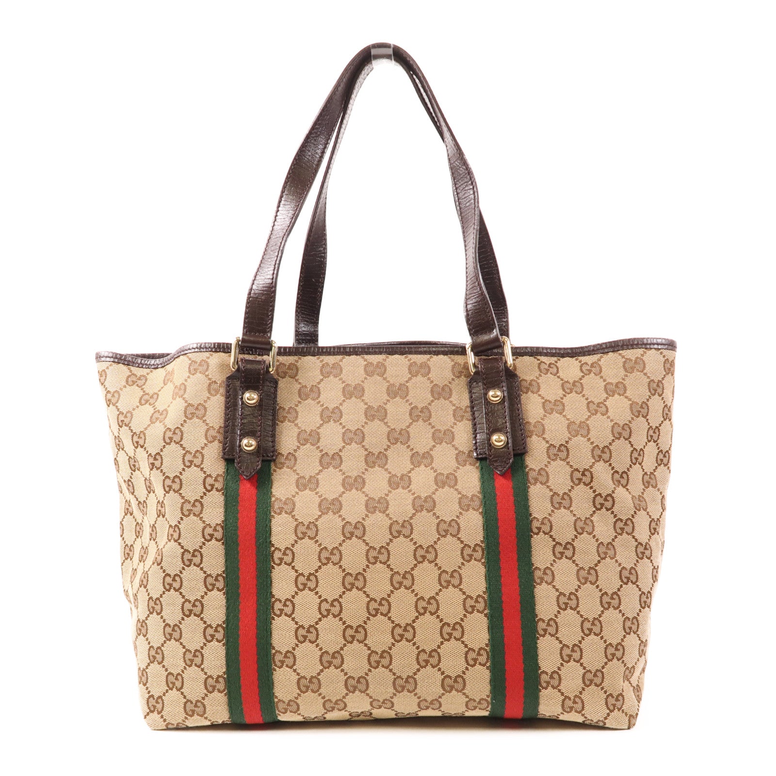 GUCCI 【激減優惠】帆布Sherry Line金扣肩背袋