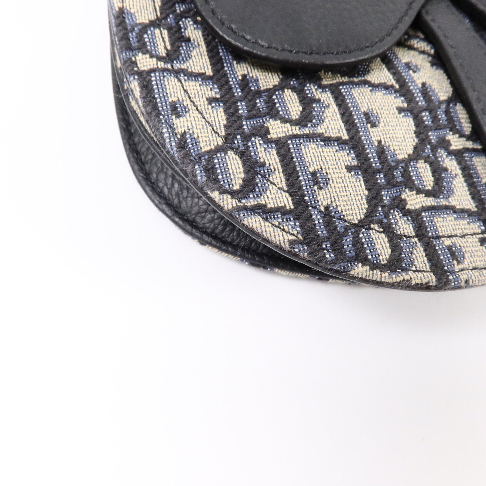 Dior 帆布/牛皮皮革Saddle Pouch Crossbody Bag肩背袋