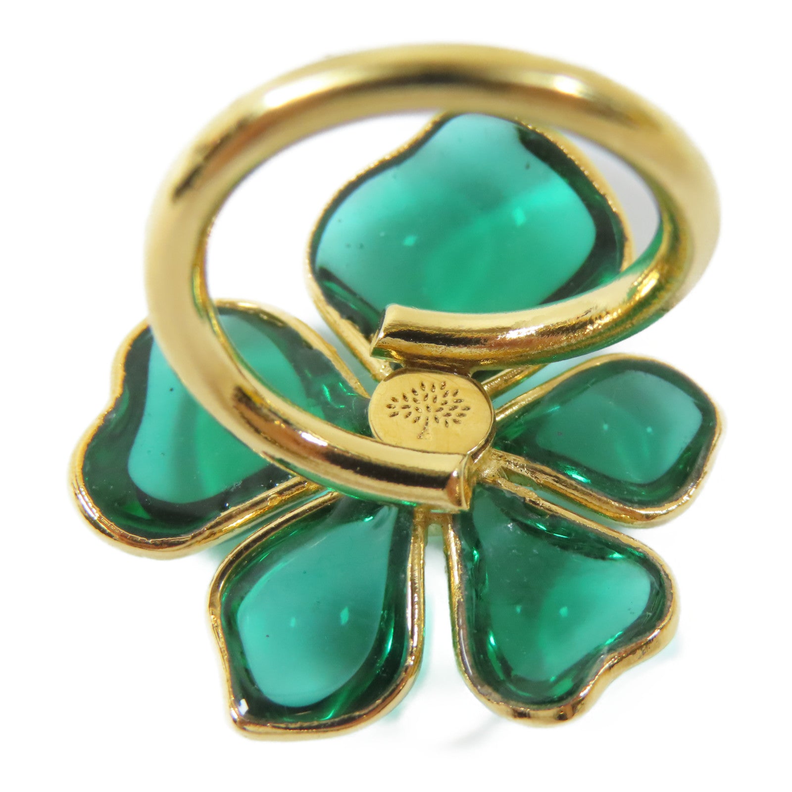 MULBERRY 金屬Flower Garden Ring戒指US#5綠色