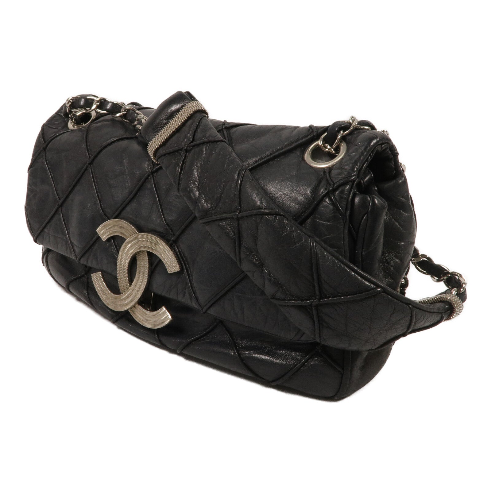 CHANEL 牛皮皮革Shoulder Bag鏈帶肩背袋