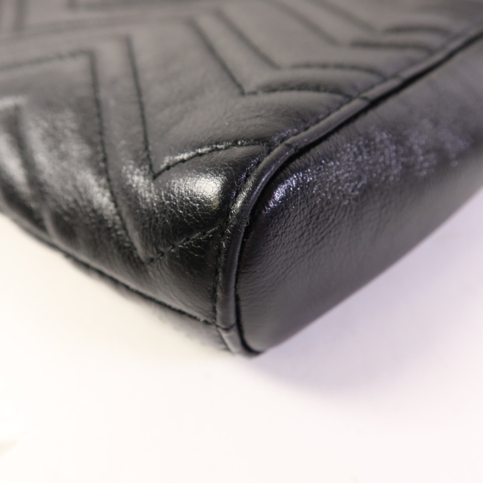 GUCCI 牛皮皮革Shoulder Bag金扣手挽袋