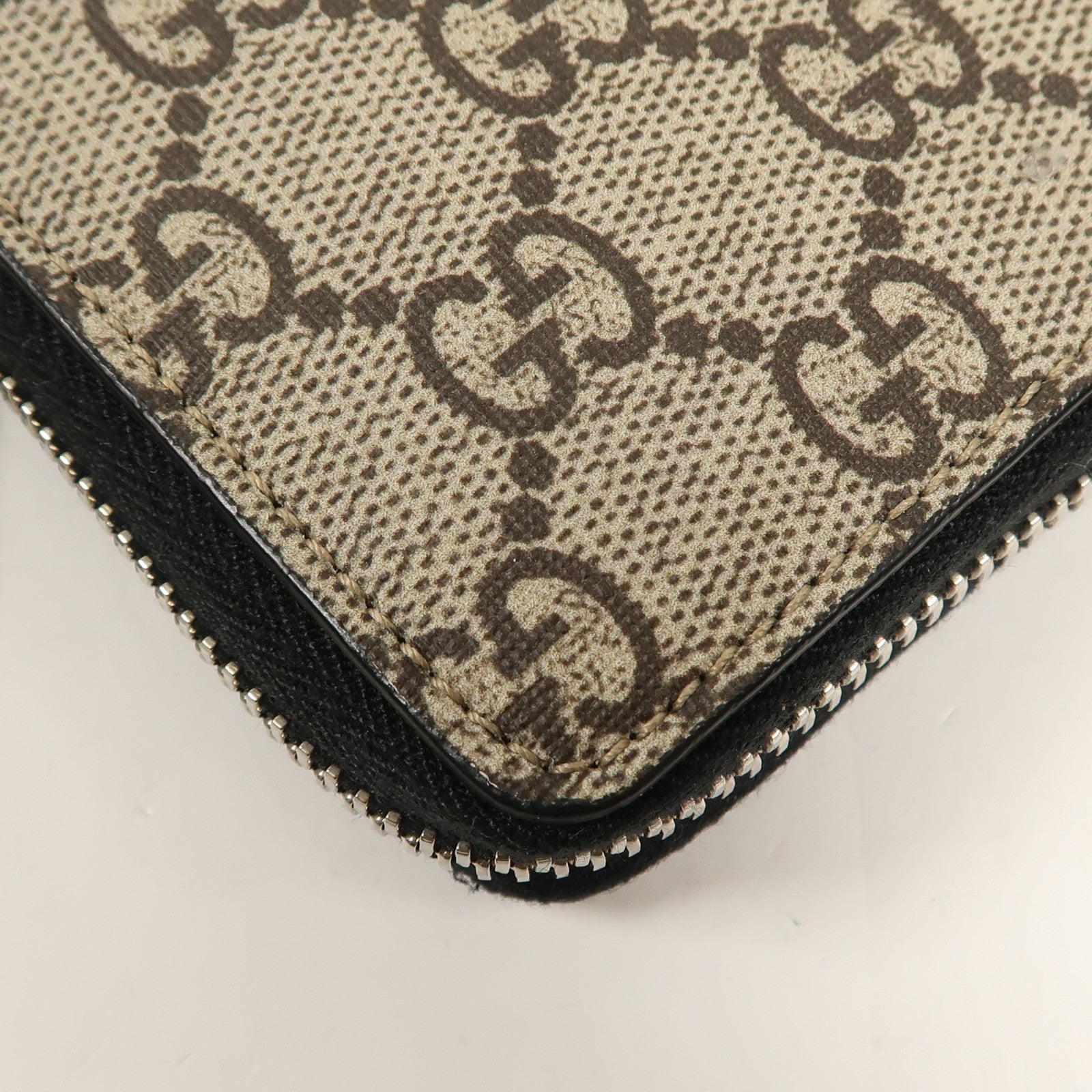 GUCCI GG SHW Long Wallet 451273 Coated Canvas Brown