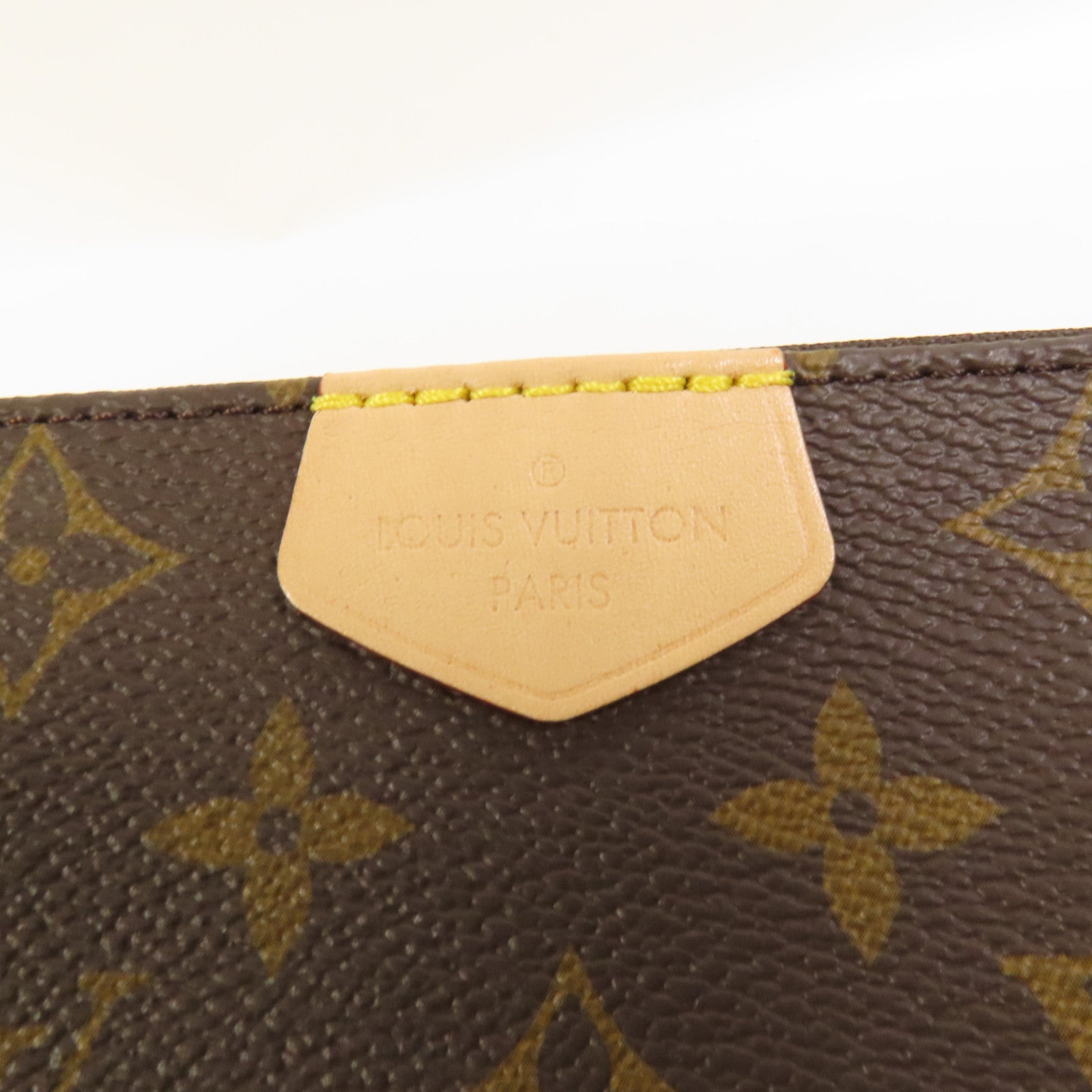 LOUIS VUITTON Monogram Multi Pochette Accessoires金扣手挽肩背兩用袋棕色