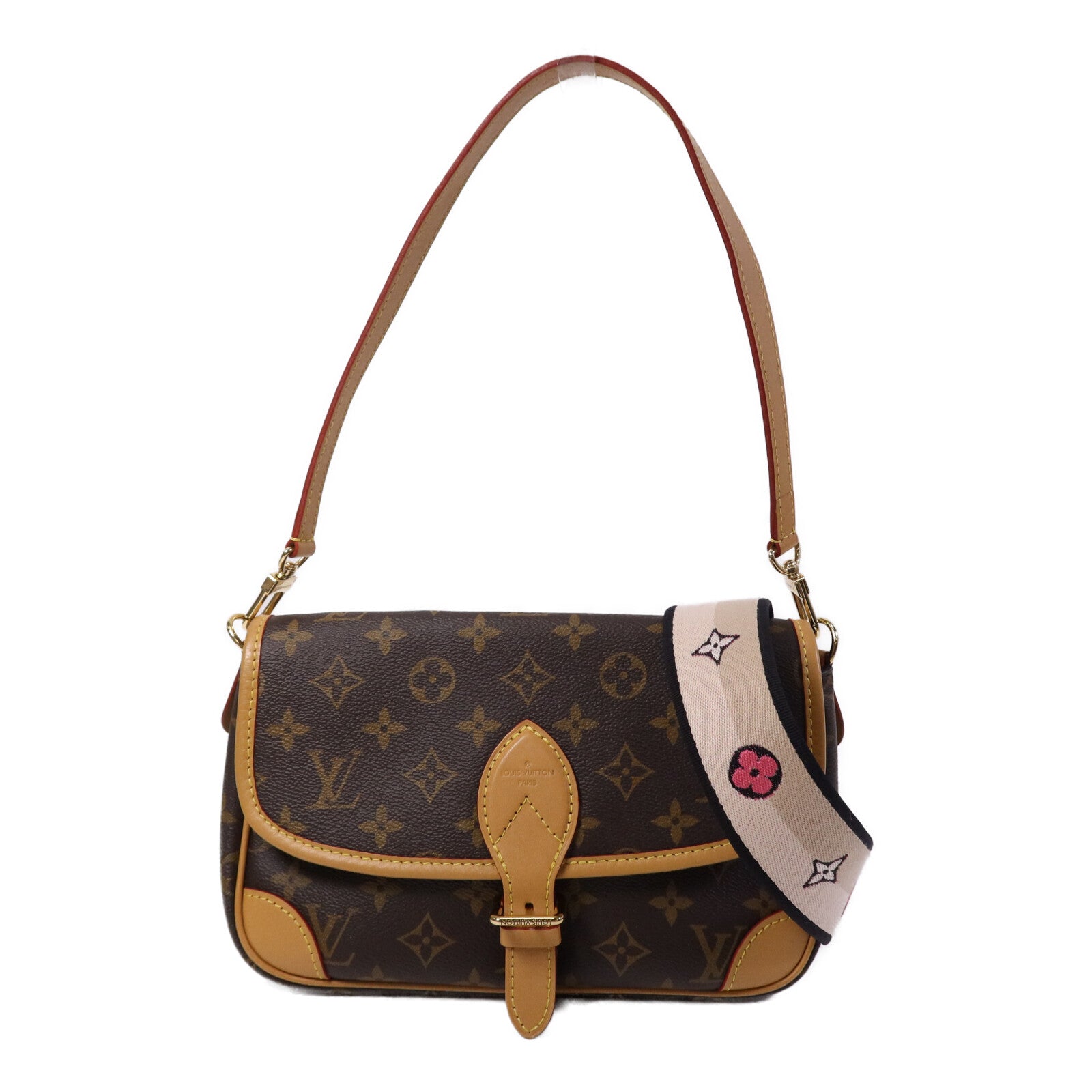 LOUIS VUITTON Monogram Diane金扣手挽肩背兩用袋