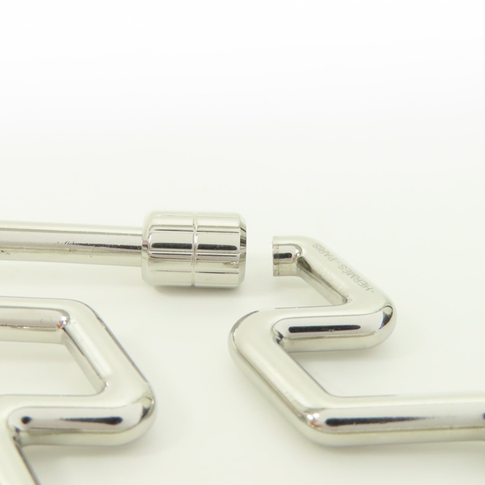 HERMES 金屬Key Charm鎖匙扣銀色