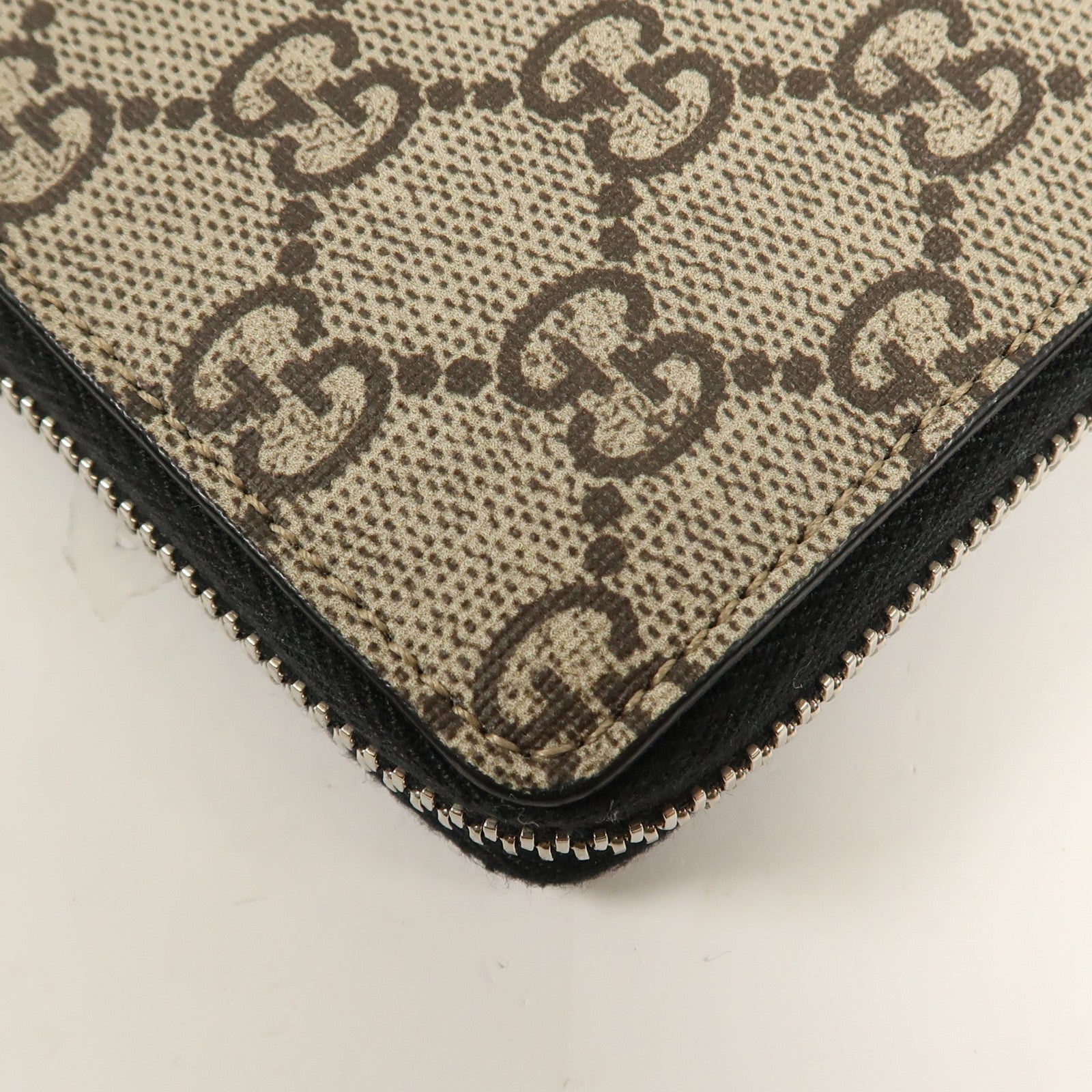 GUCCI GG SHW Long Wallet 451273 Coated Canvas Brown