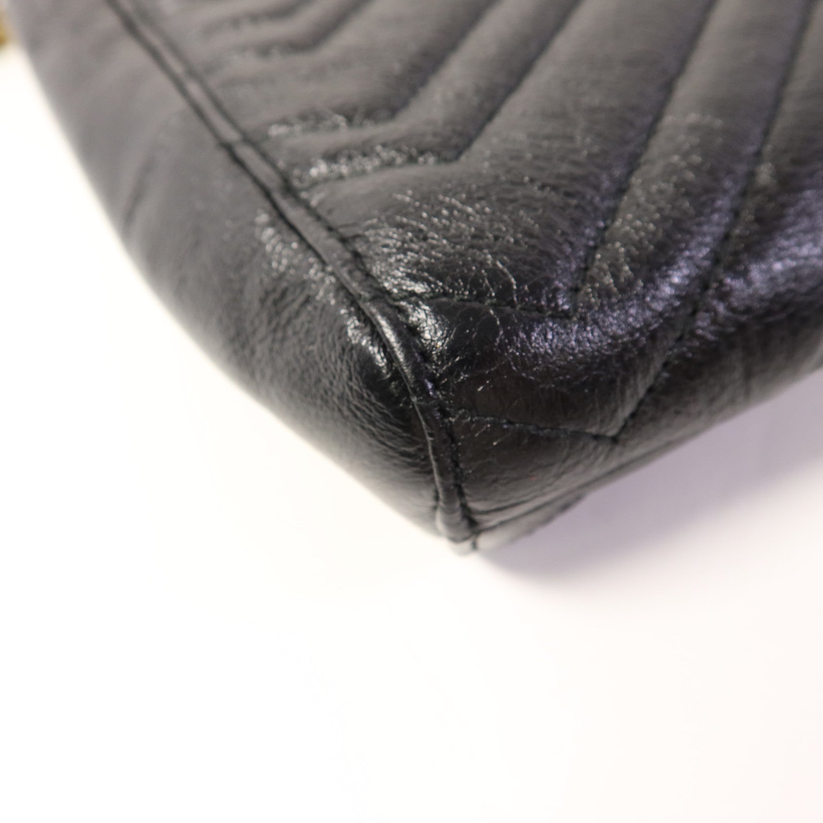 GUCCI 牛皮皮革Shoulder Bag金扣手挽袋