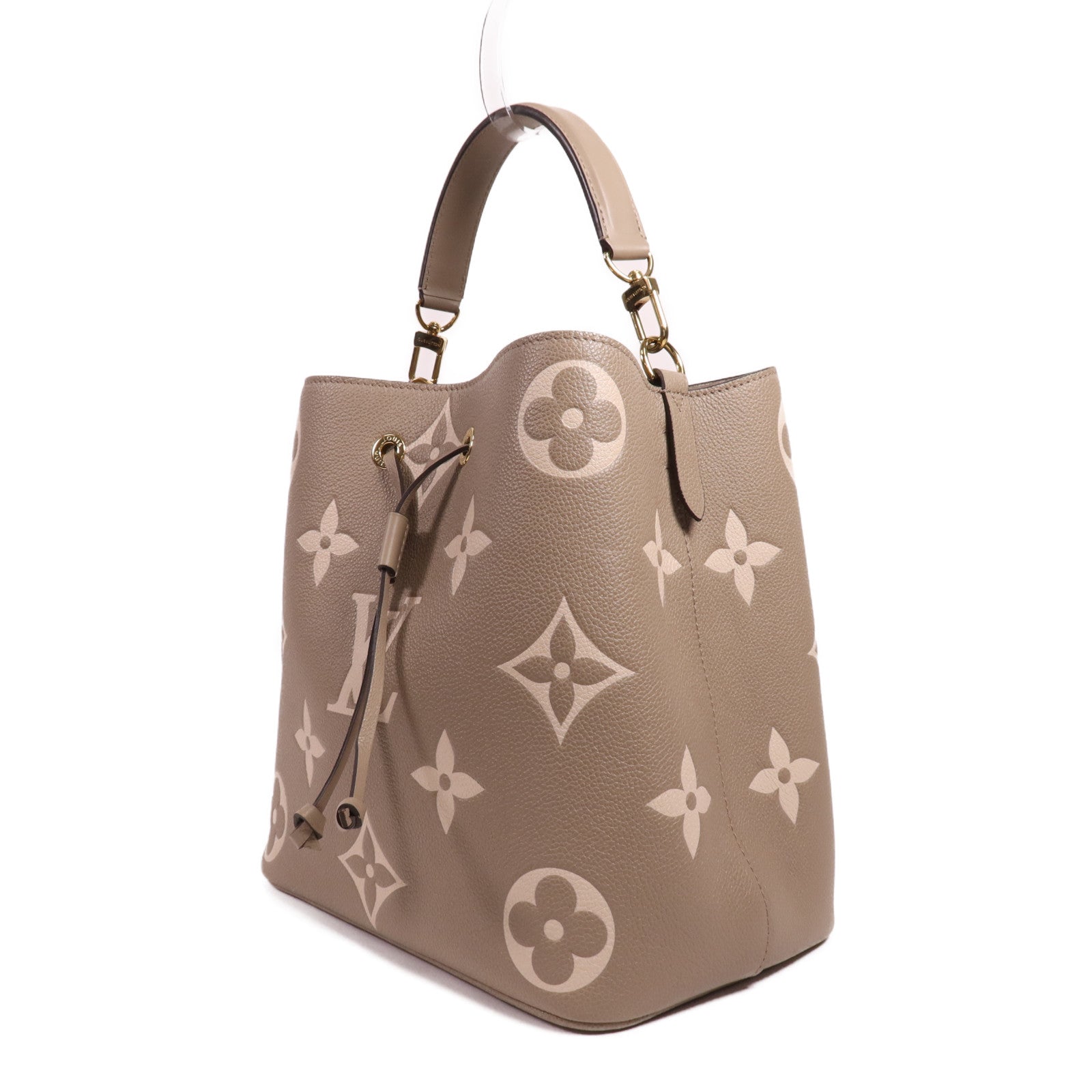 LOUIS VUITTON Monogram Empreinte Neo Noe MM金扣手挽肩背兩用袋