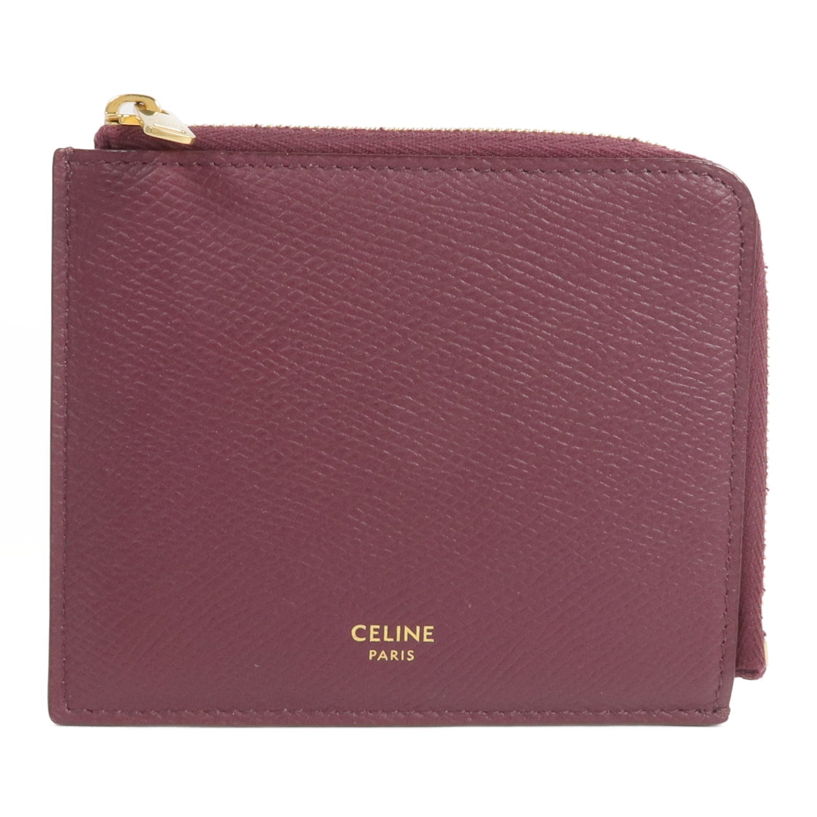 CELINE 牛皮皮革Zipped Purse Card Case錢包