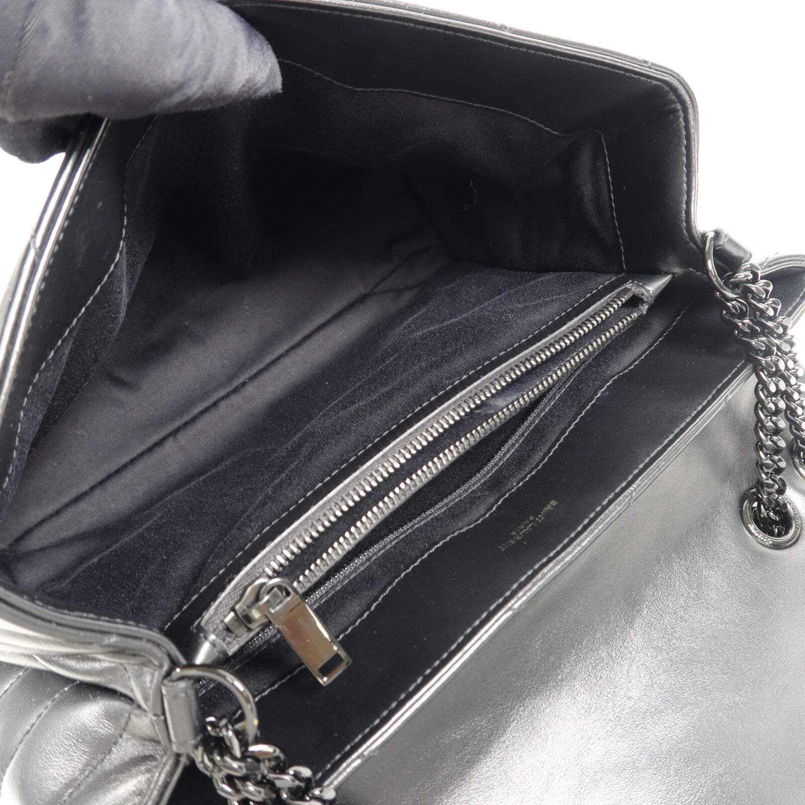 SAINT LAURENT 牛皮皮革Lou Lou Medium鏈帶肩背袋