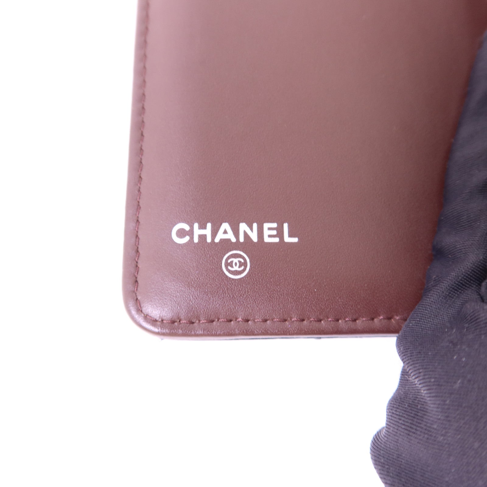 CHANEL 牛皮皮革Bifold Long Wallet銀扣長錢包