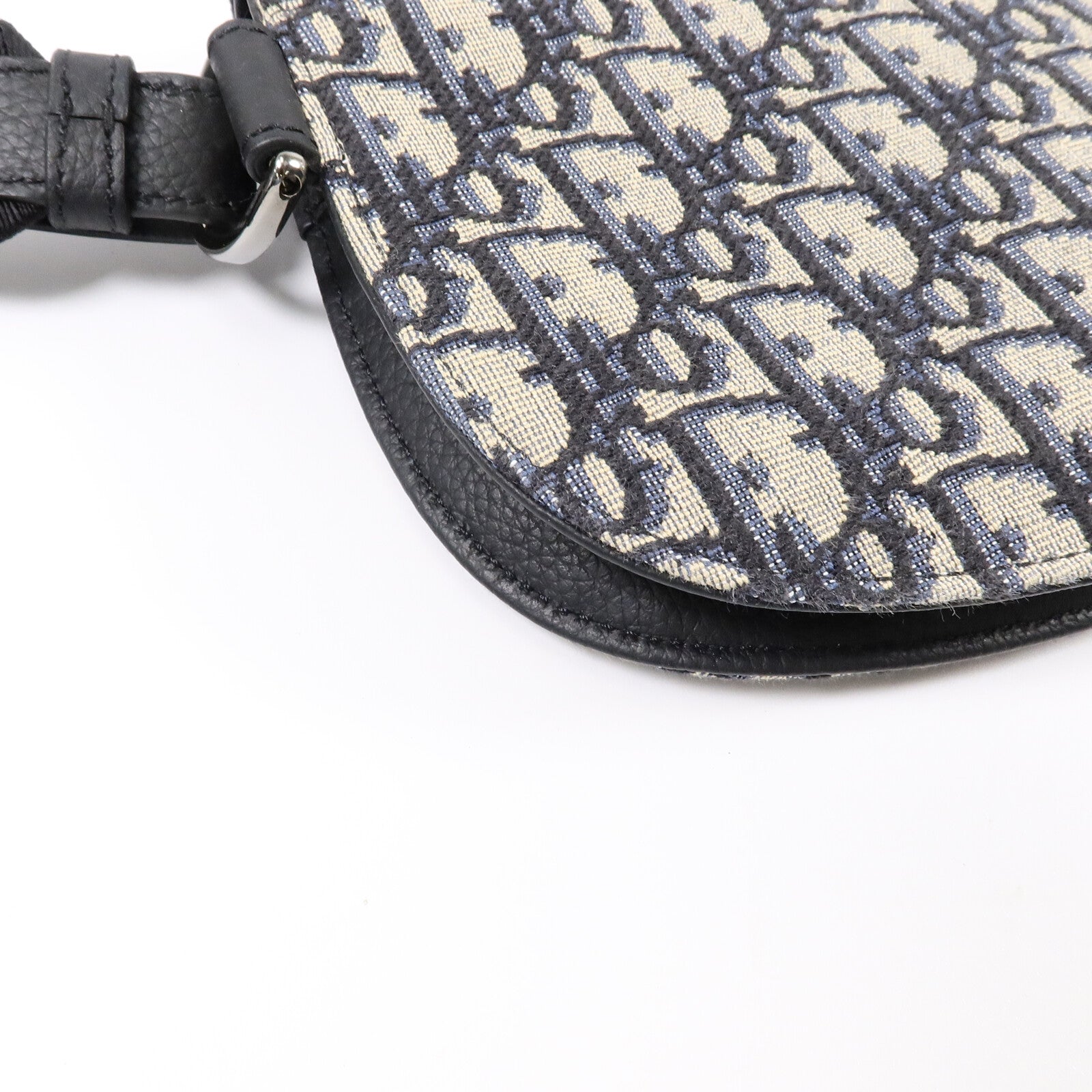 Dior 帆布/牛皮皮革Saddle Pouch Crossbody Bag肩背袋