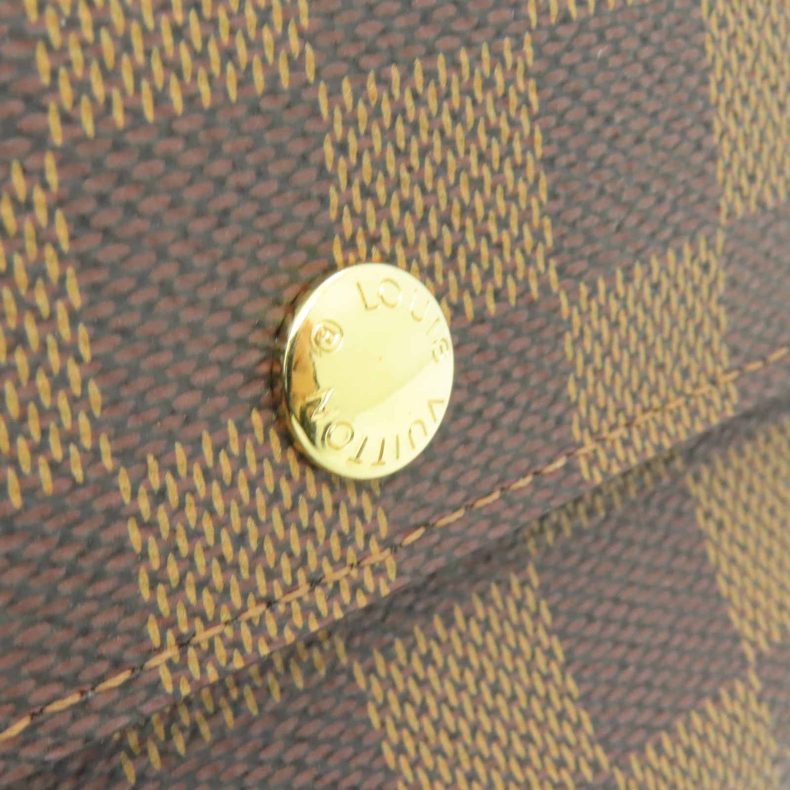 LOUIS VUITTON Damier Wallet金扣錢包啡色