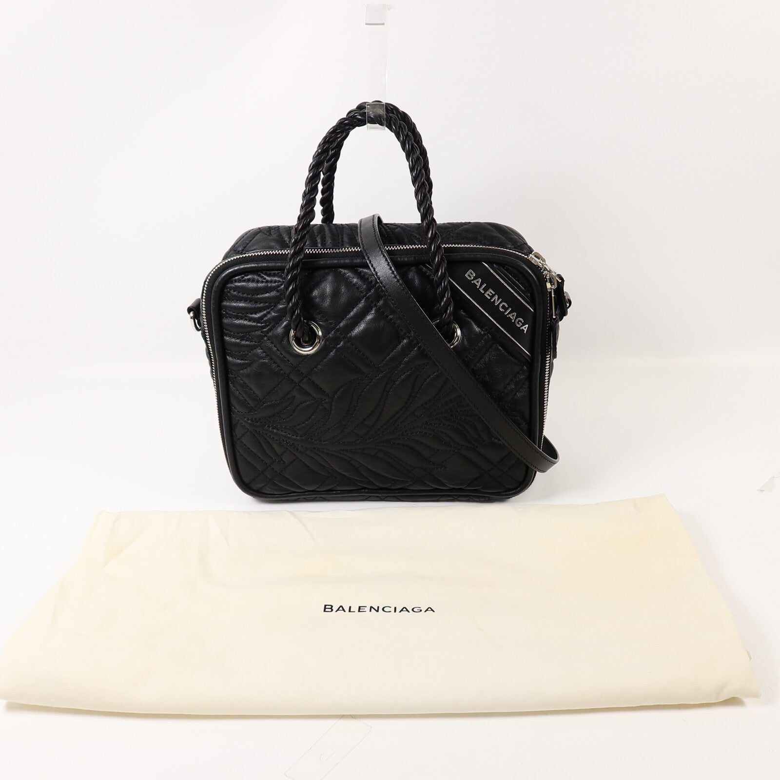 BALENCIAGA 牛皮皮革Blanket Square手挽肩背兩用袋