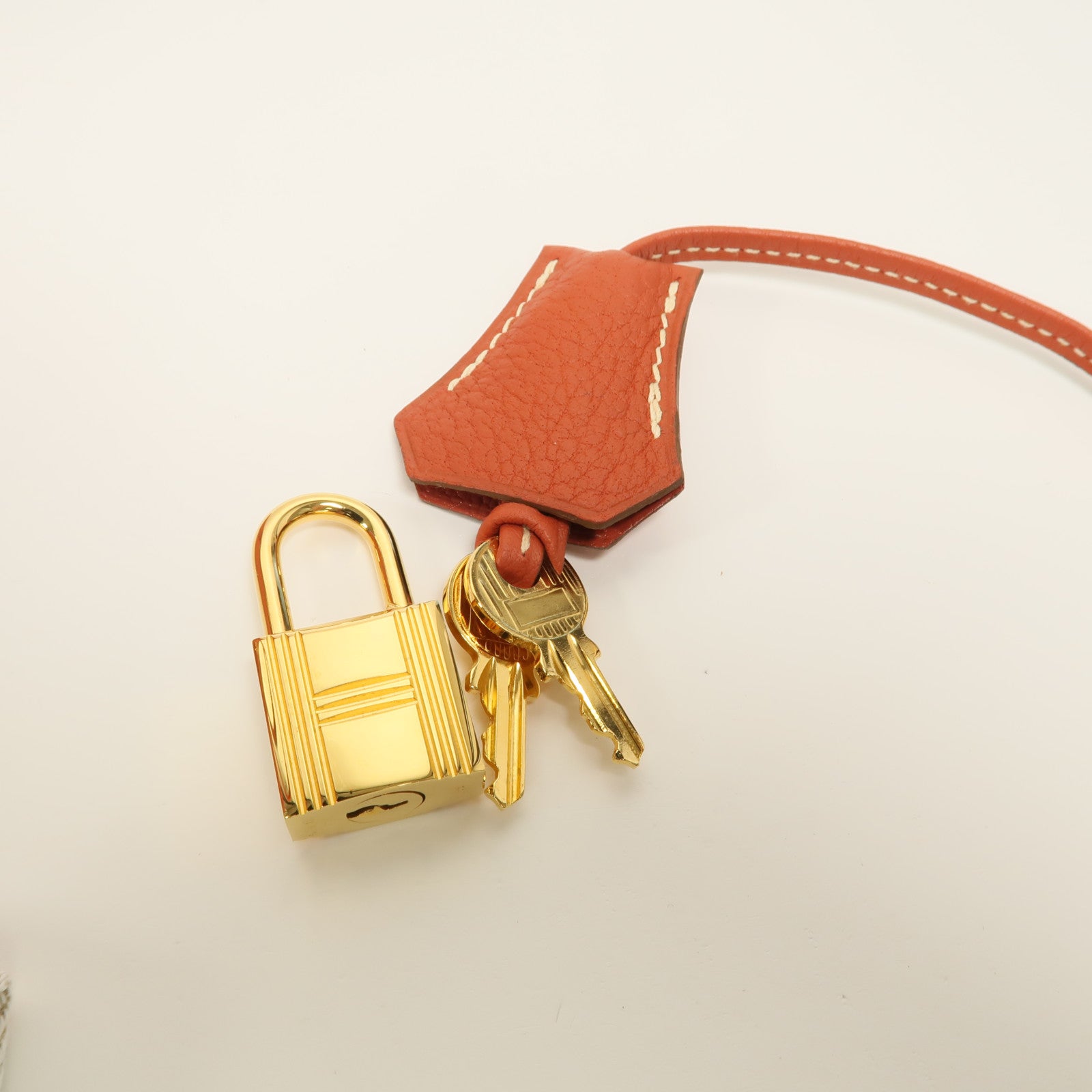 HERMES Fjord皮革Birkin 35手挽袋Sanguine