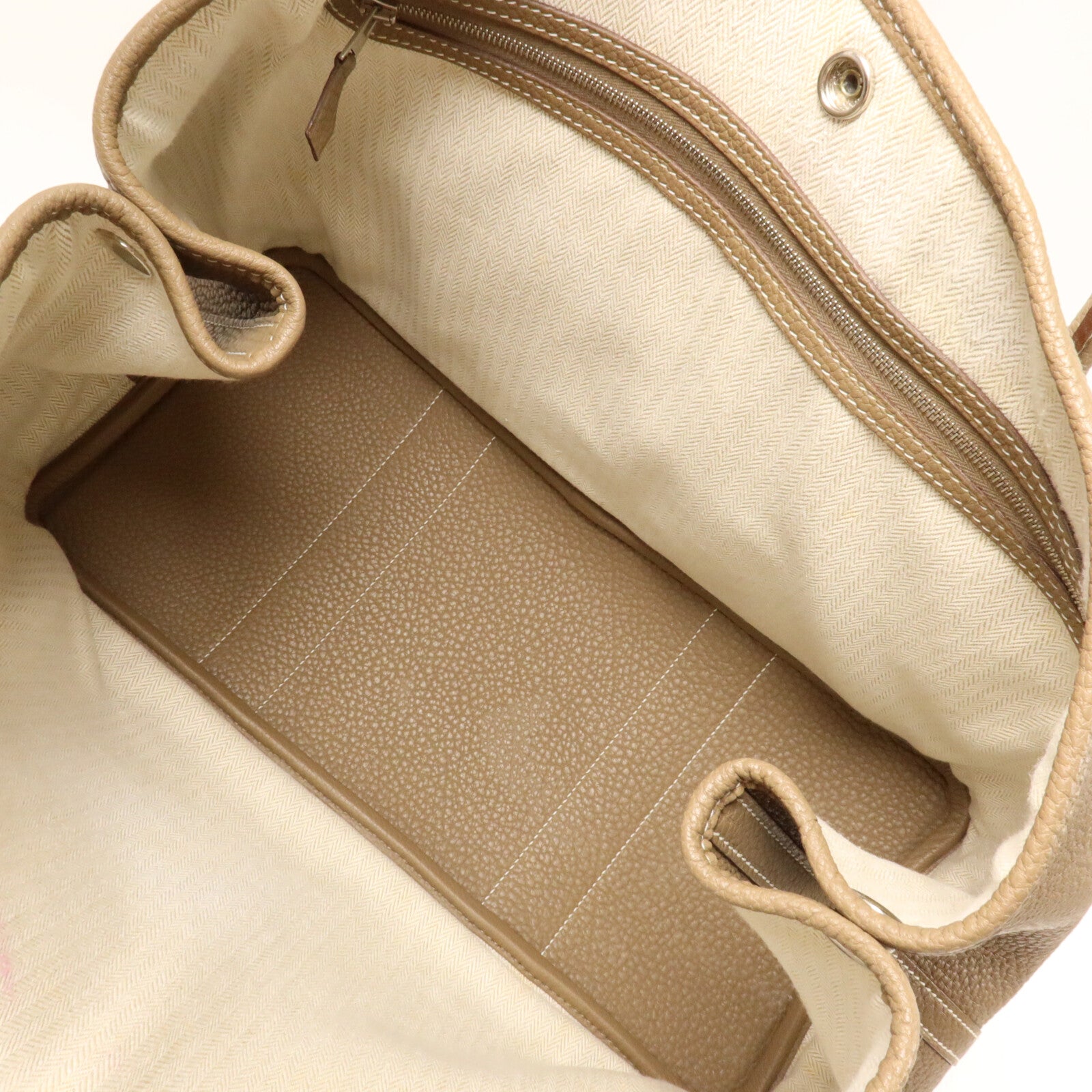 HERMES Negonda皮革Garden Party PM手挽袋Etoupe