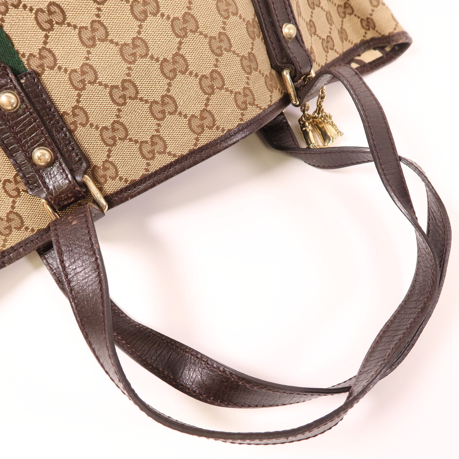 GUCCI 【激減優惠】帆布Sherry Line金扣肩背袋