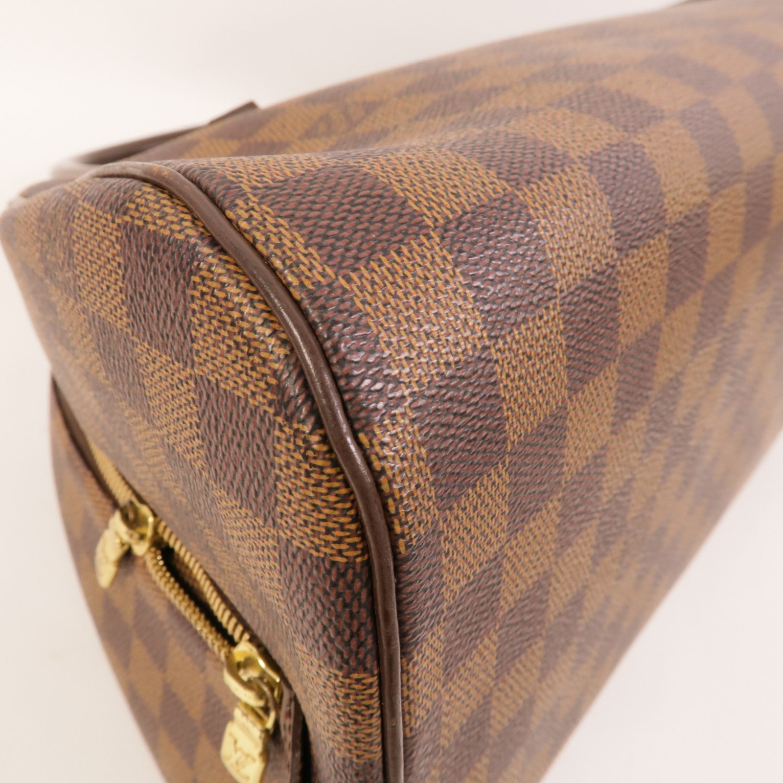 LOUIS VUITTON Damier Ribera MM金扣手挽袋