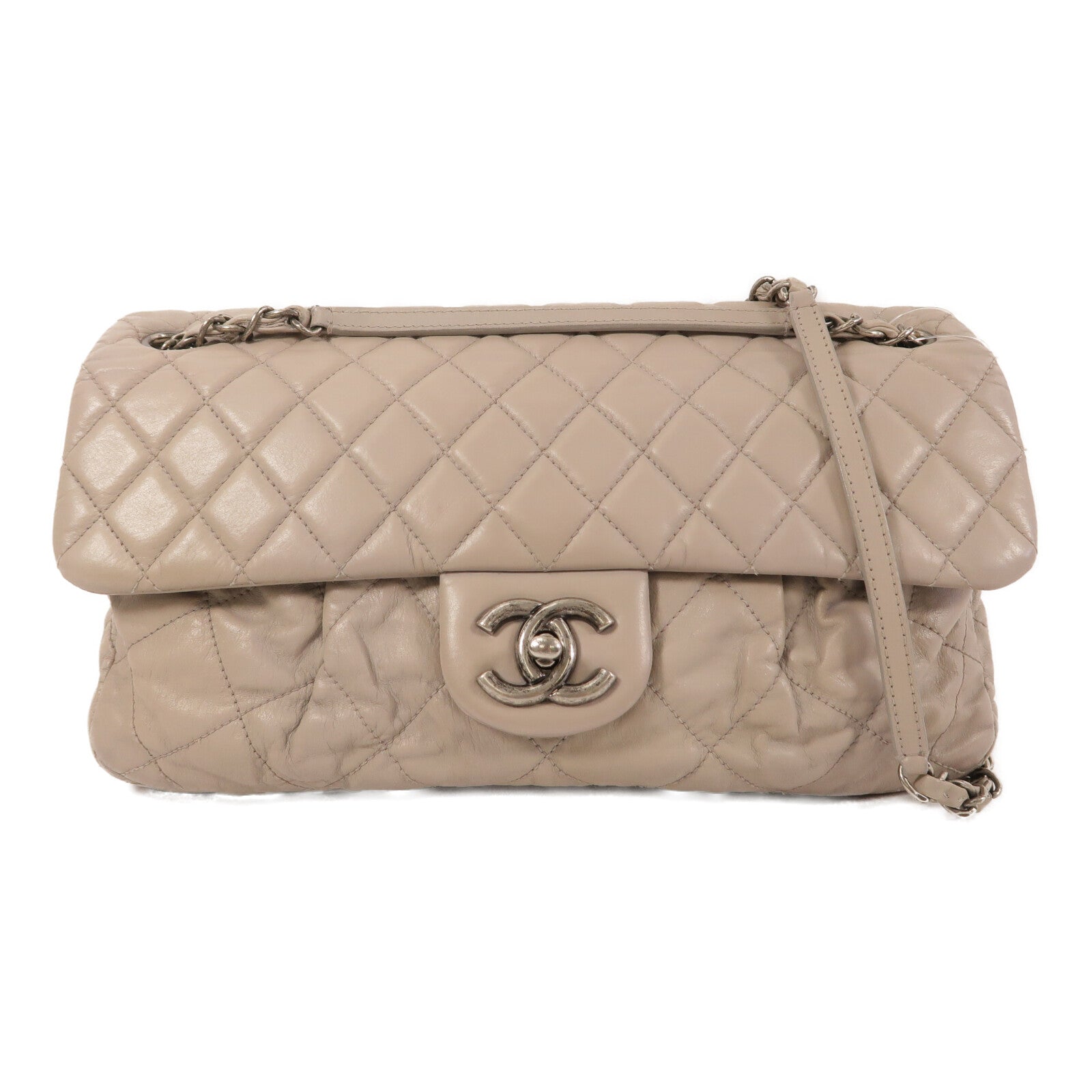 CHANEL 牛皮皮革Chain Shoulder鏈帶肩背袋