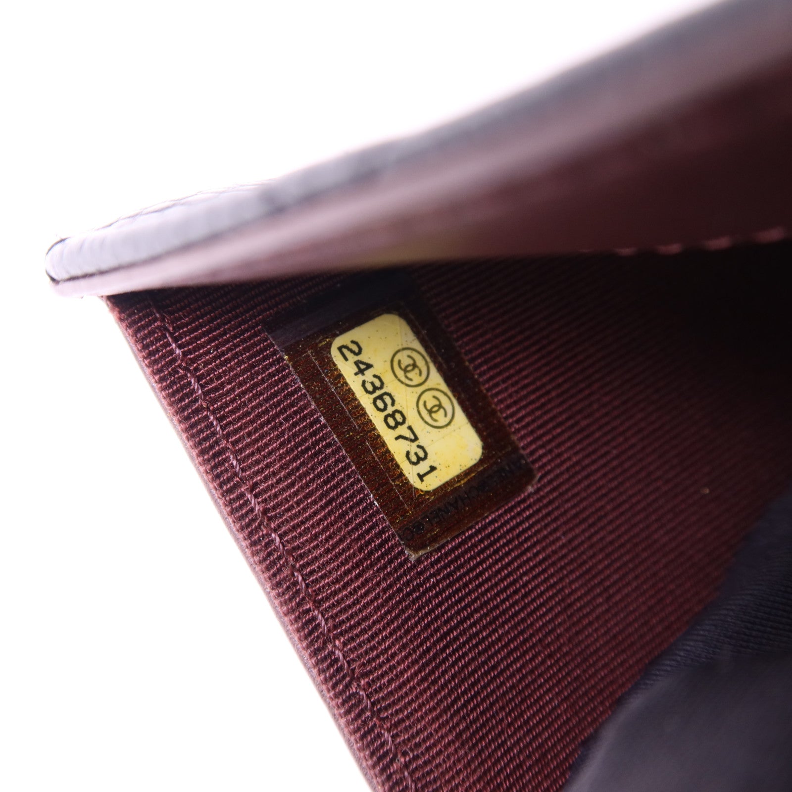 CHANEL 牛皮皮革Bifold Long Wallet銀扣長錢包